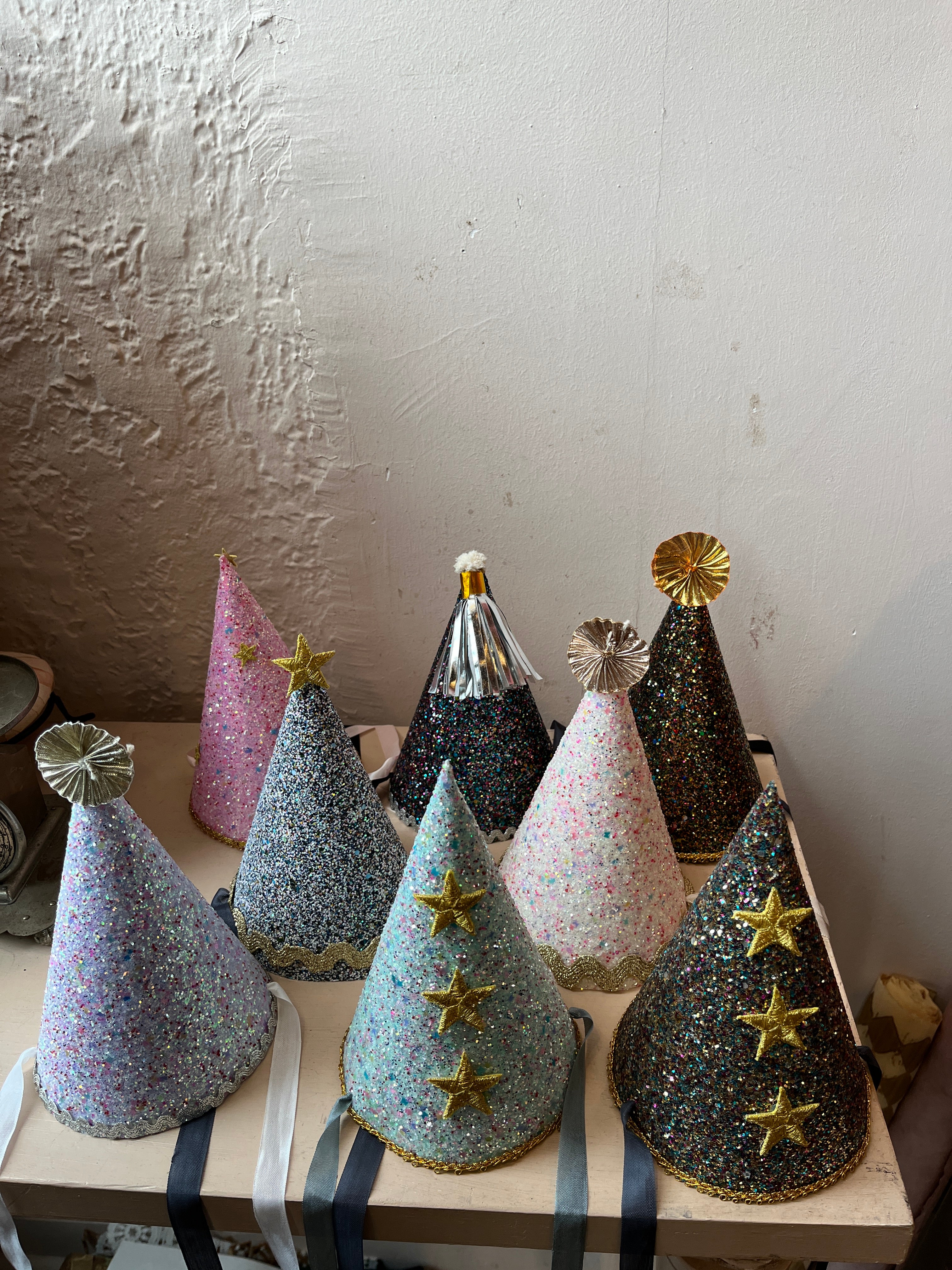 Glittery Party Hats - PARCEL