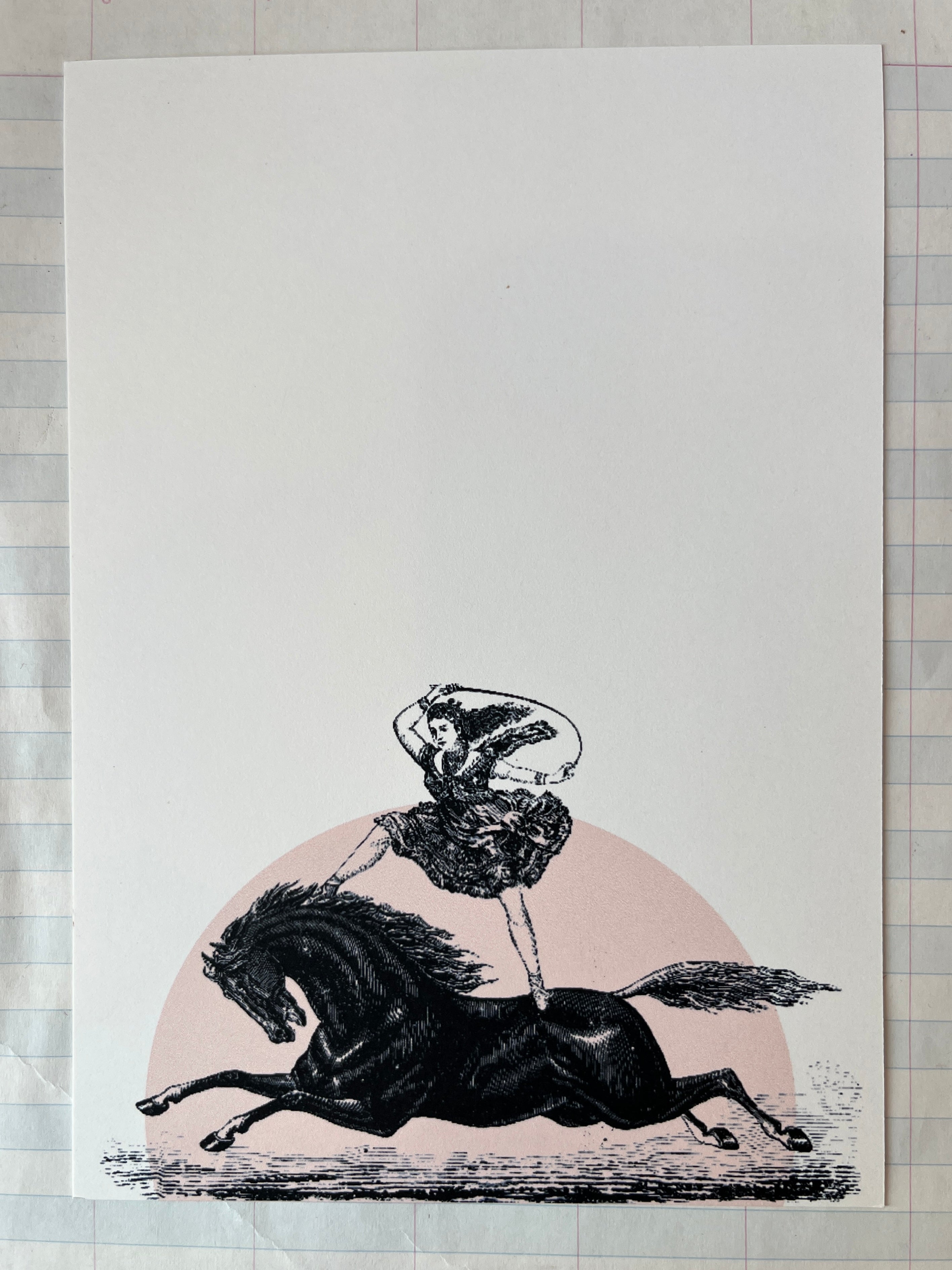 Circus Girl on Horse Stationery Set - PARCEL