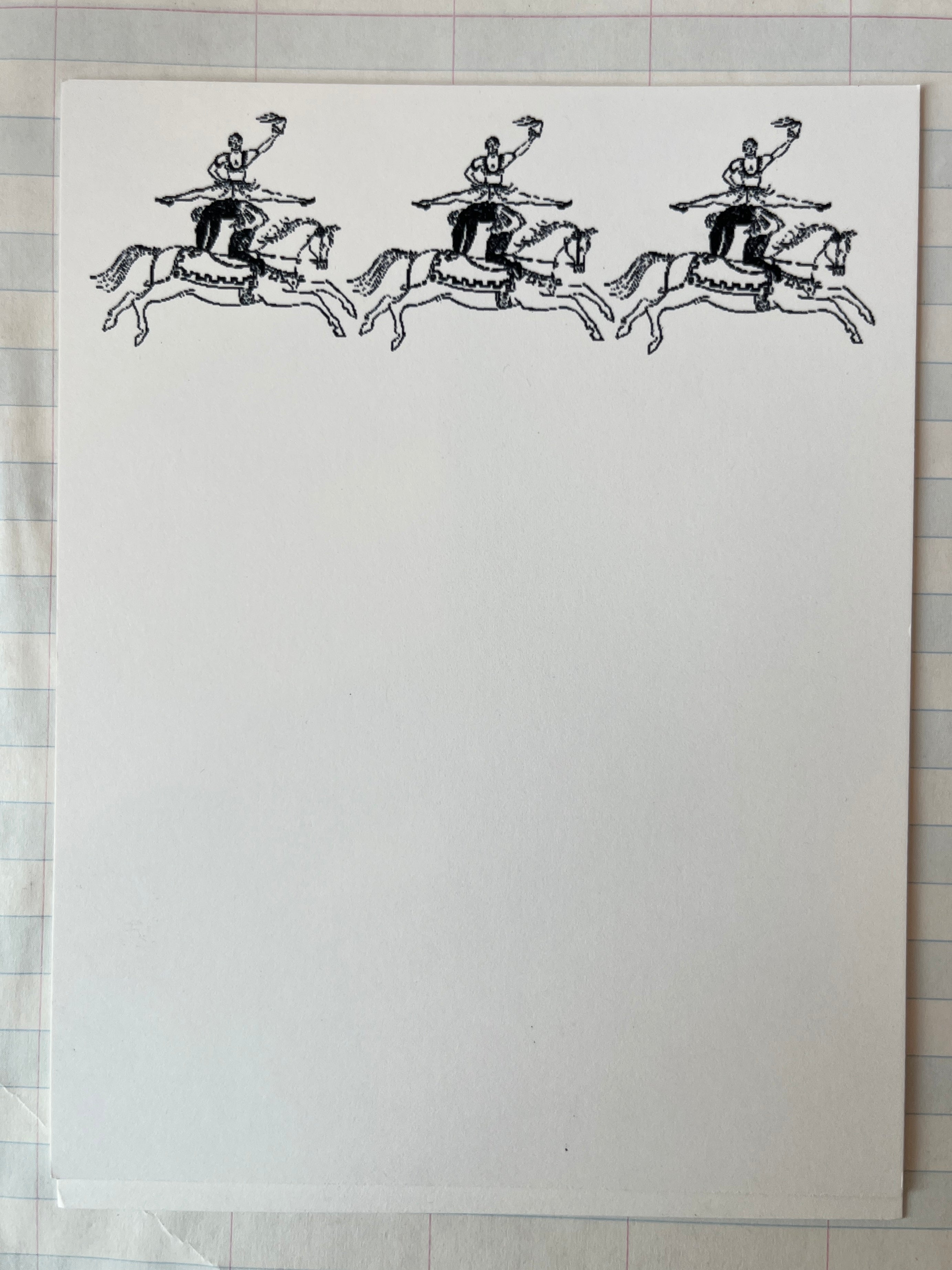 Trio of Acrobats Stationery Set - PARCEL