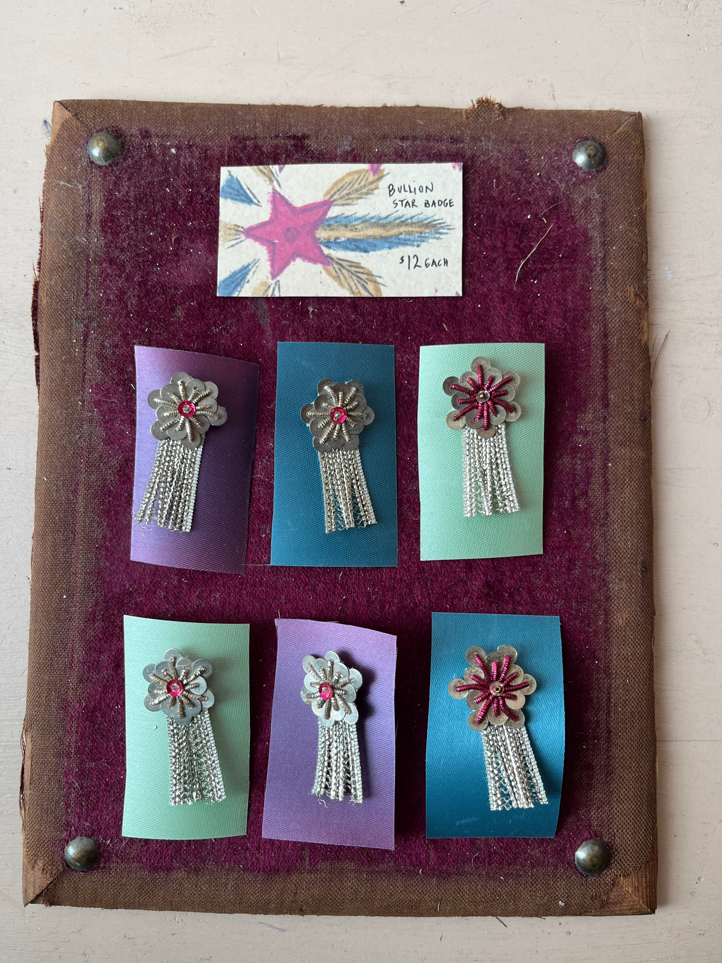 Metal Bullion Star Badges - PARCEL
