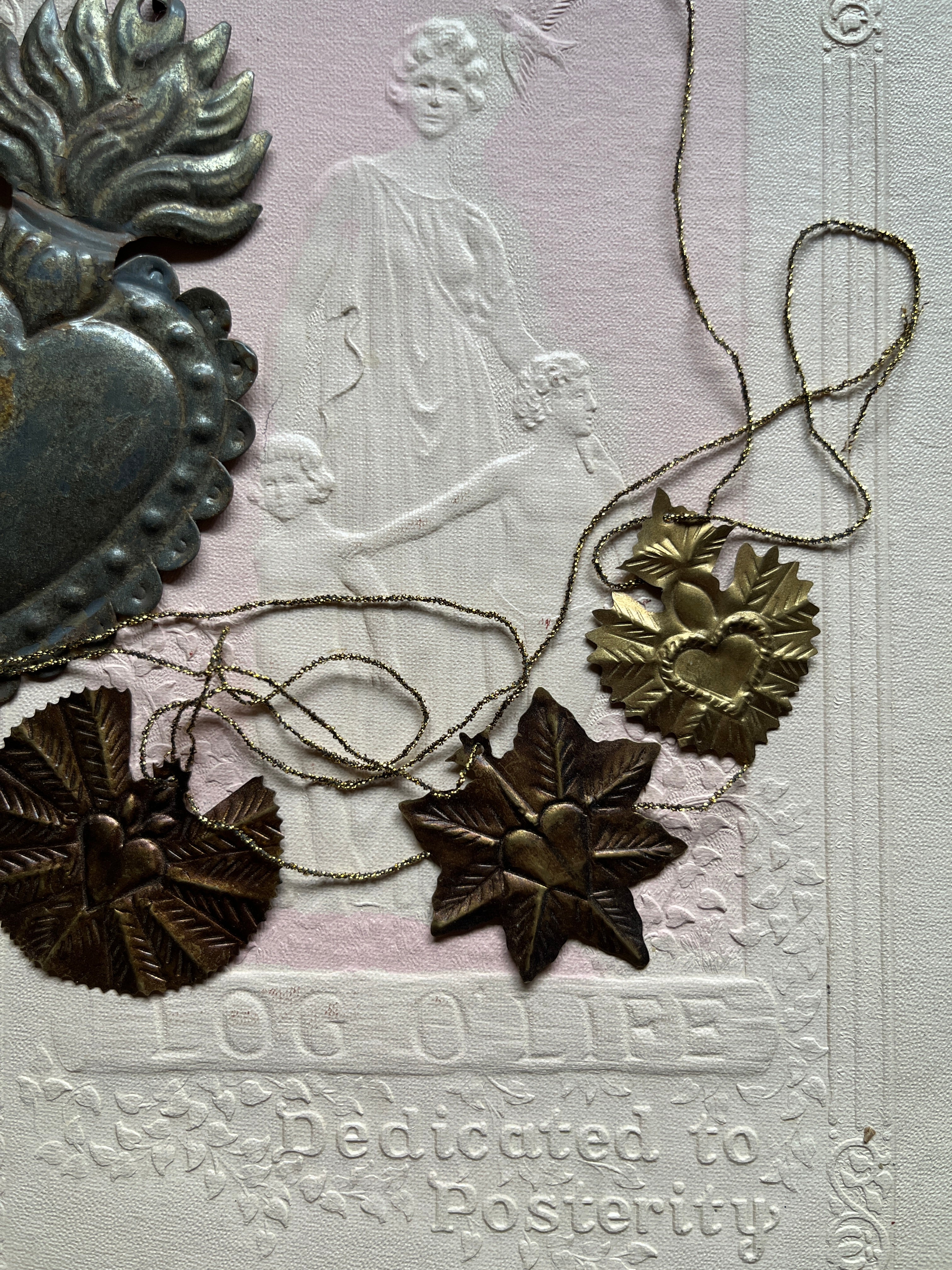 Brass Sacred Heart Ornaments - PARCEL