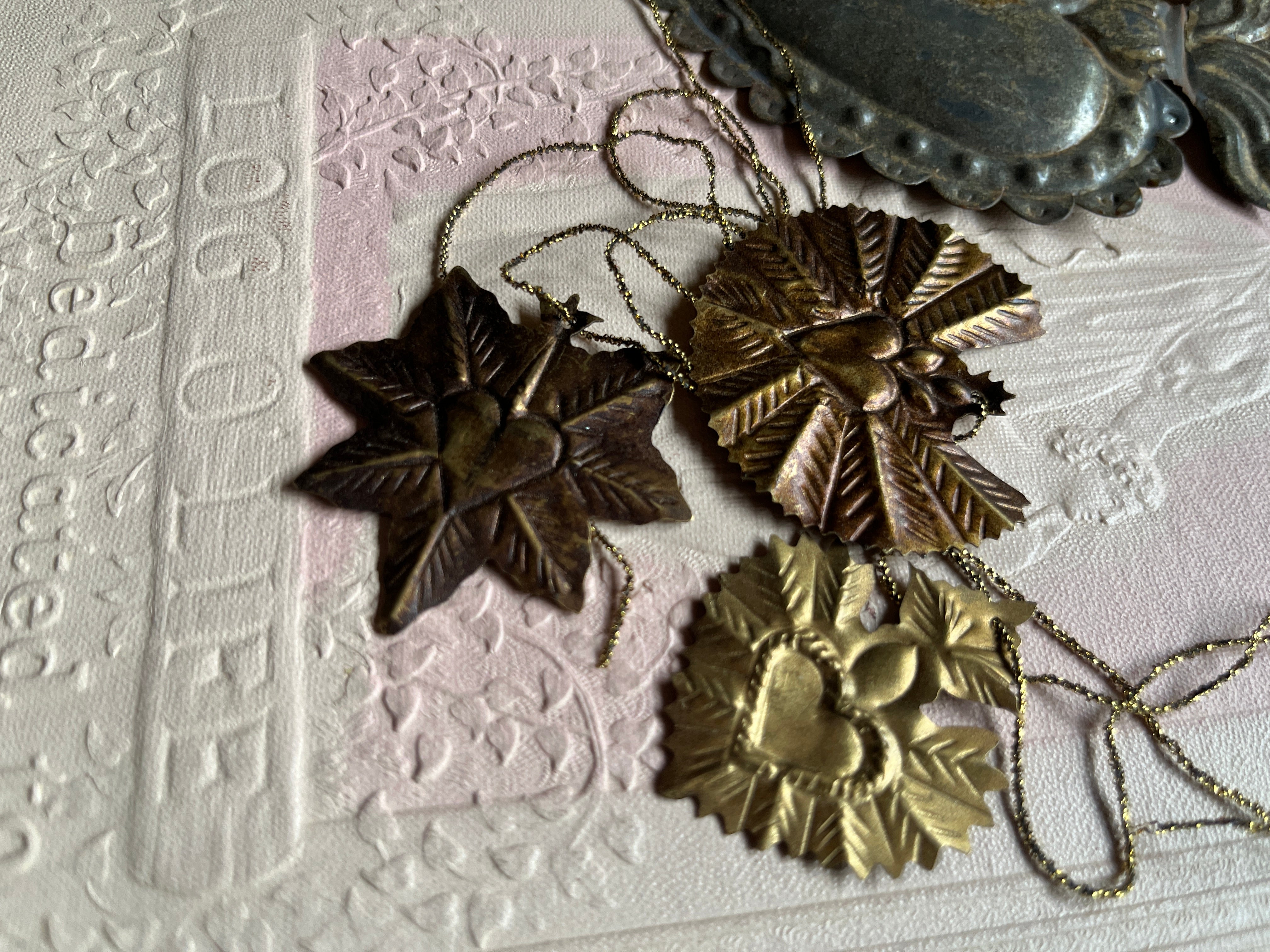 Brass Sacred Heart Ornaments - PARCEL