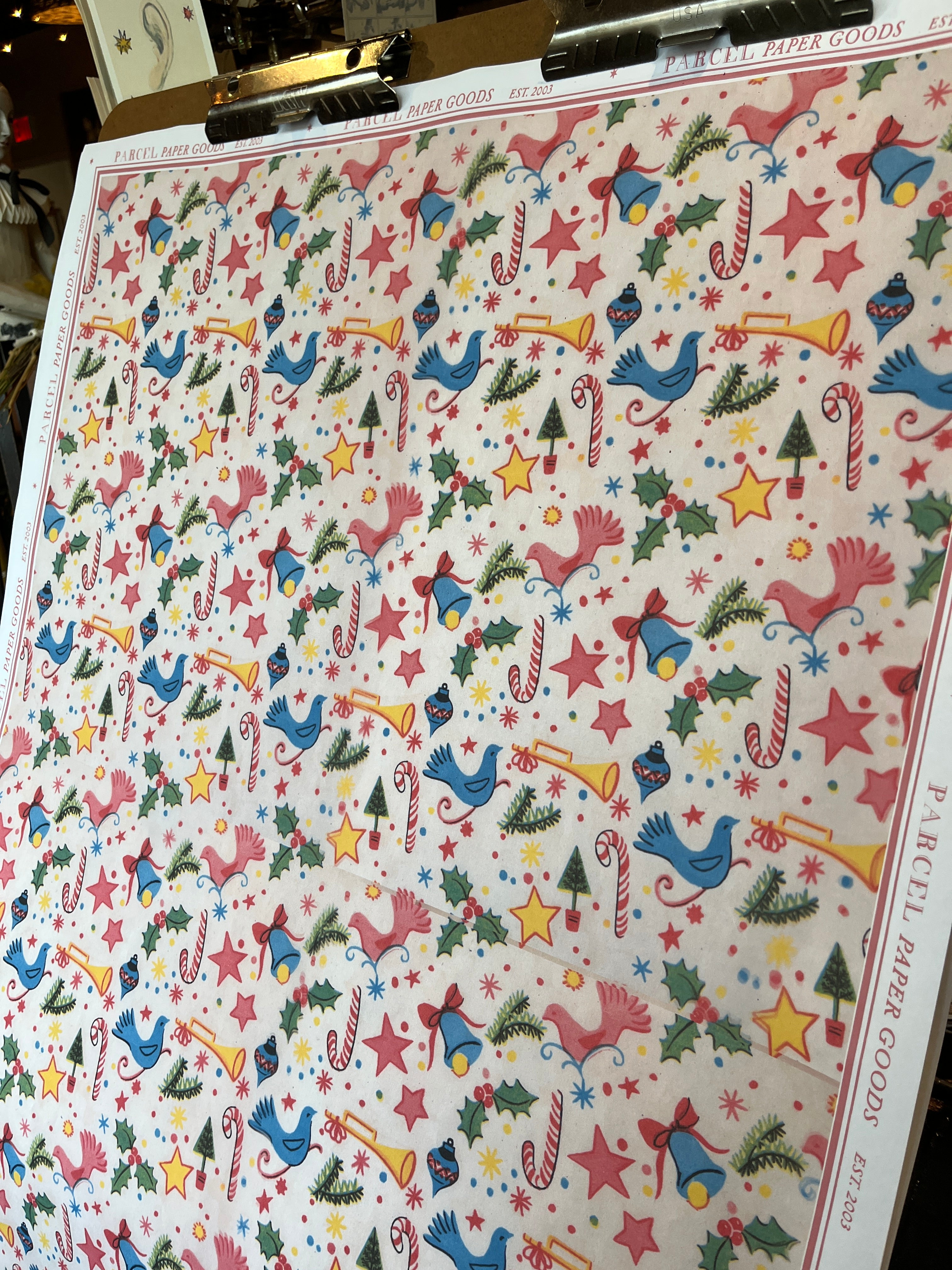 Parcel Artisan Wrapping Paper, Candy Cane Dreams - PARCEL