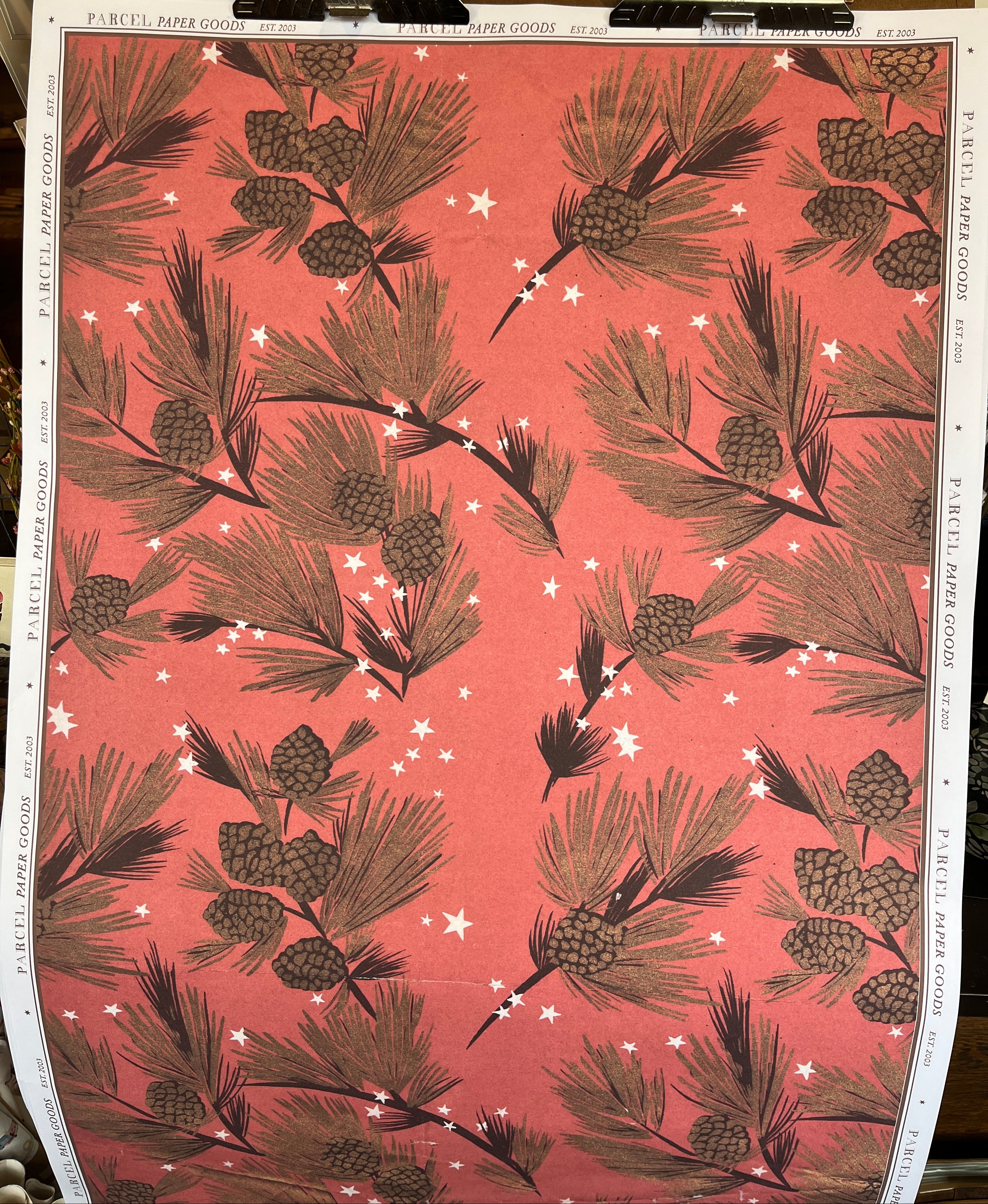 Parcel Artisan Wrapping Paper, Pinecone Sprigs (Copy) - PARCEL