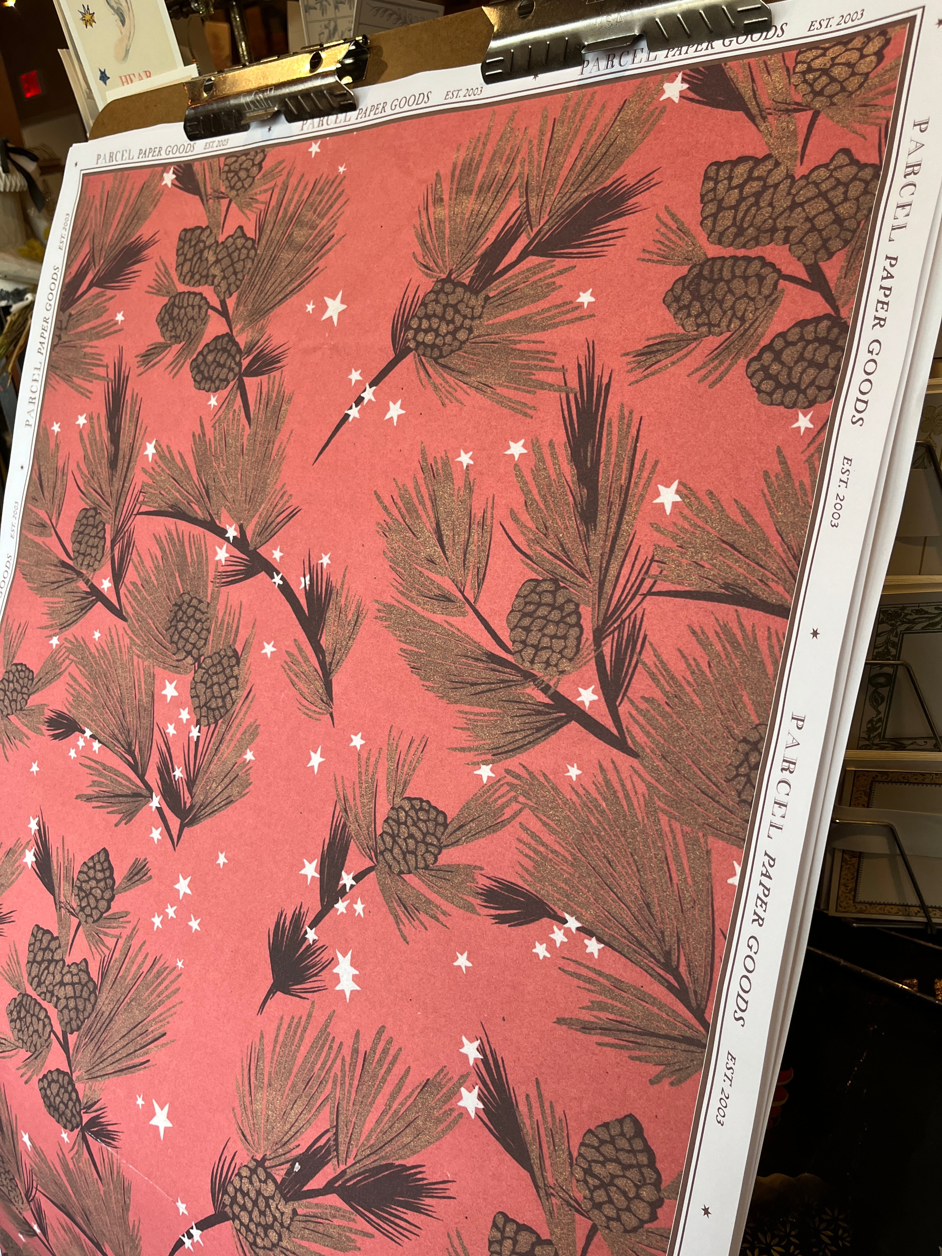 Parcel Artisan Wrapping Paper, Pinecone Sprigs (Copy) - PARCEL