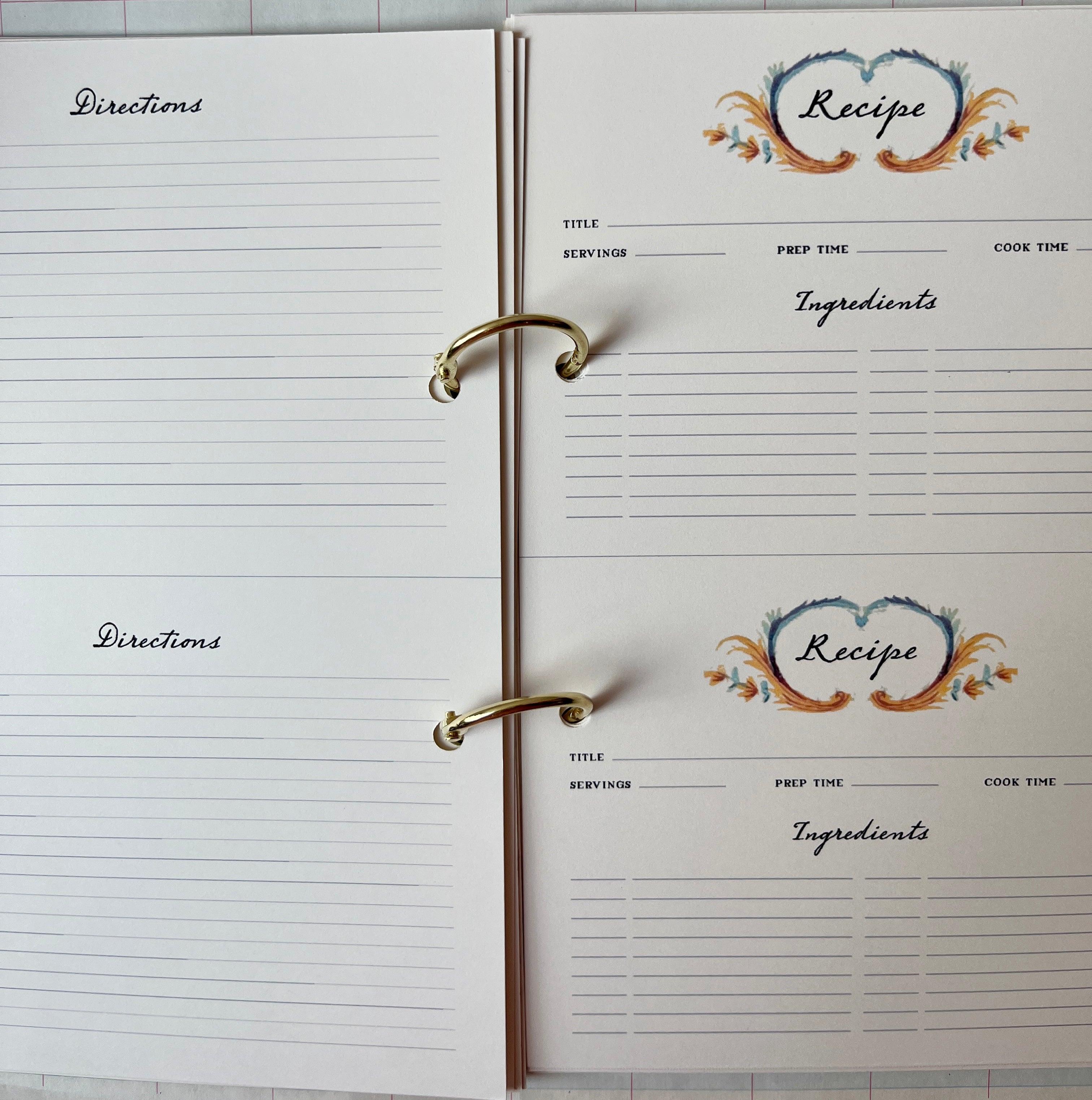 Customizable Recipe Book - PARCEL