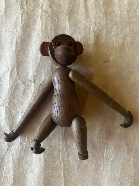 MCM Wooden Jointed Monkey Toy - PARCEL