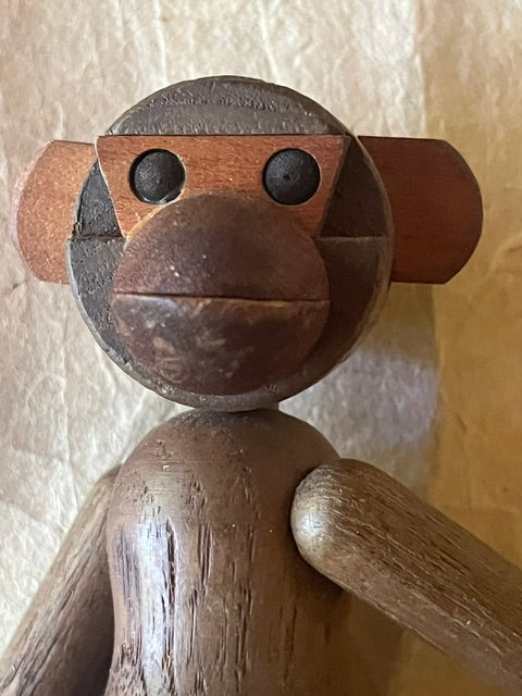 MCM Wooden Jointed Monkey Toy - PARCEL