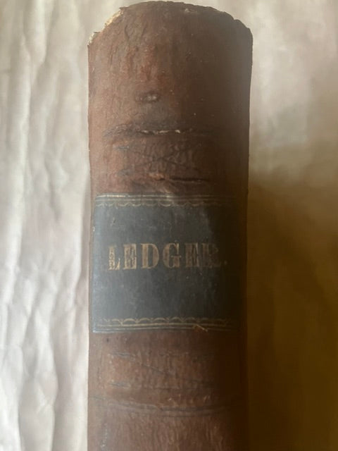 Ancient Antique Large Ledger - PARCEL