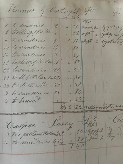 Ancient Antique Large Ledger - PARCEL