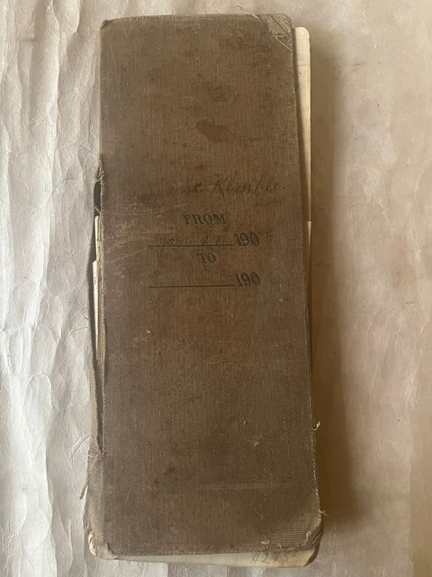 Long and Thin Antique Ledger - PARCEL