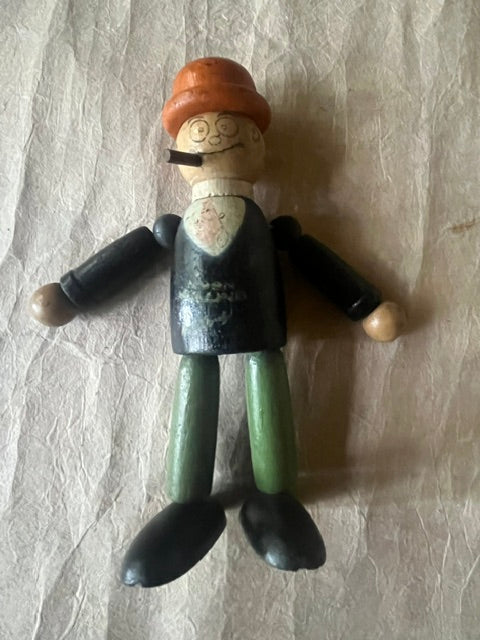1930's Moon Mullins Wooden Figurine - PARCEL