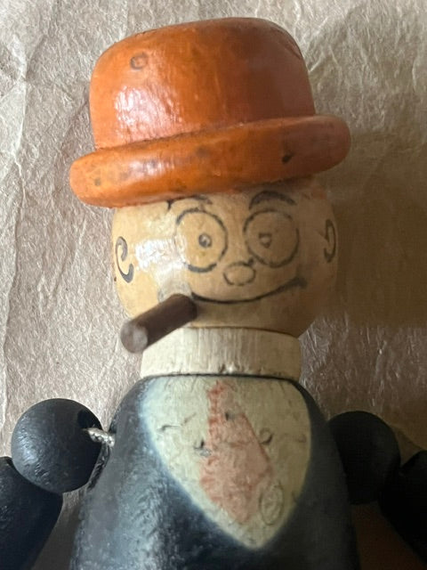 1930's Moon Mullins Wooden Figurine - PARCEL