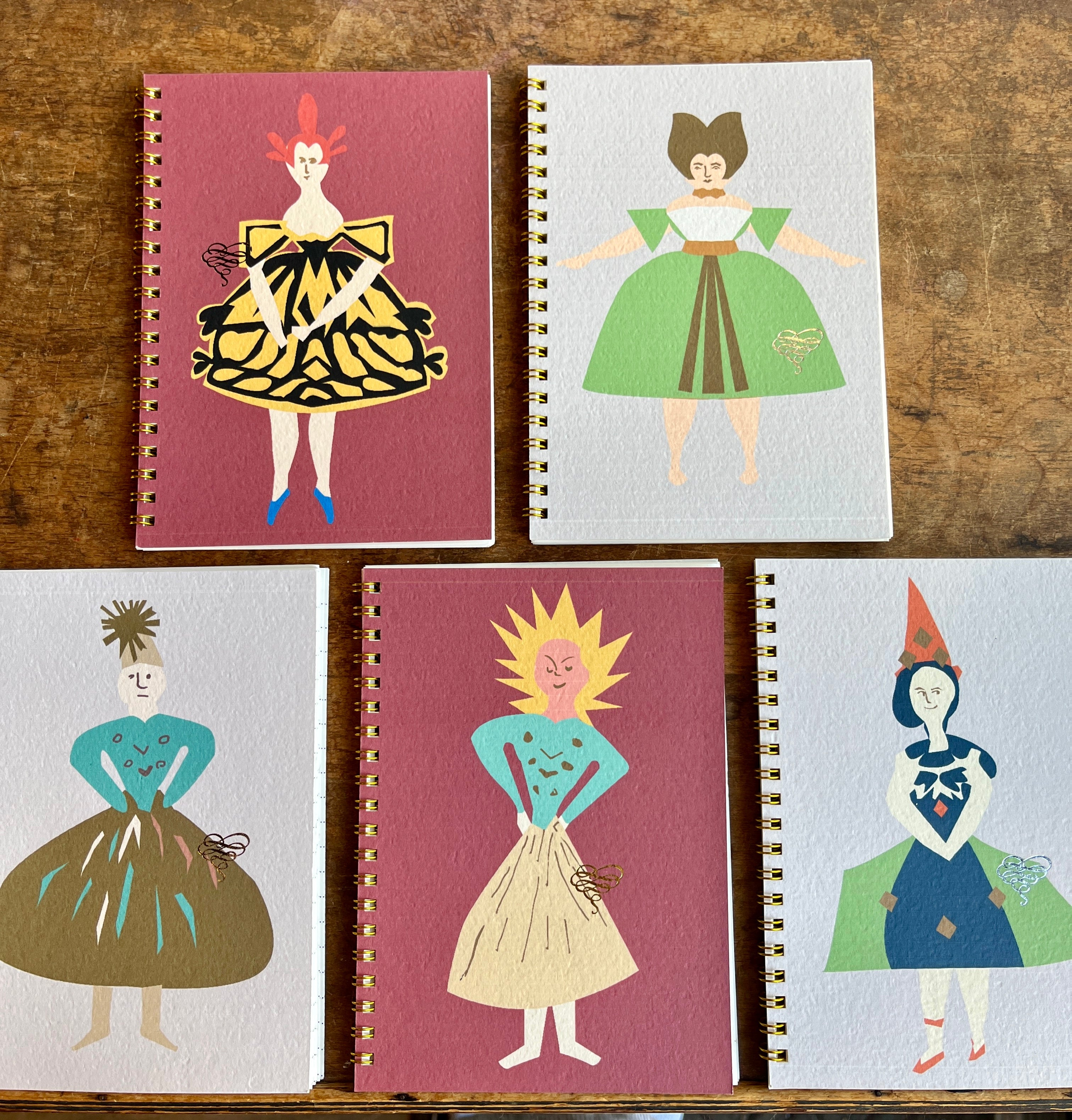 Silly Papercut Folks Notebook - PARCEL