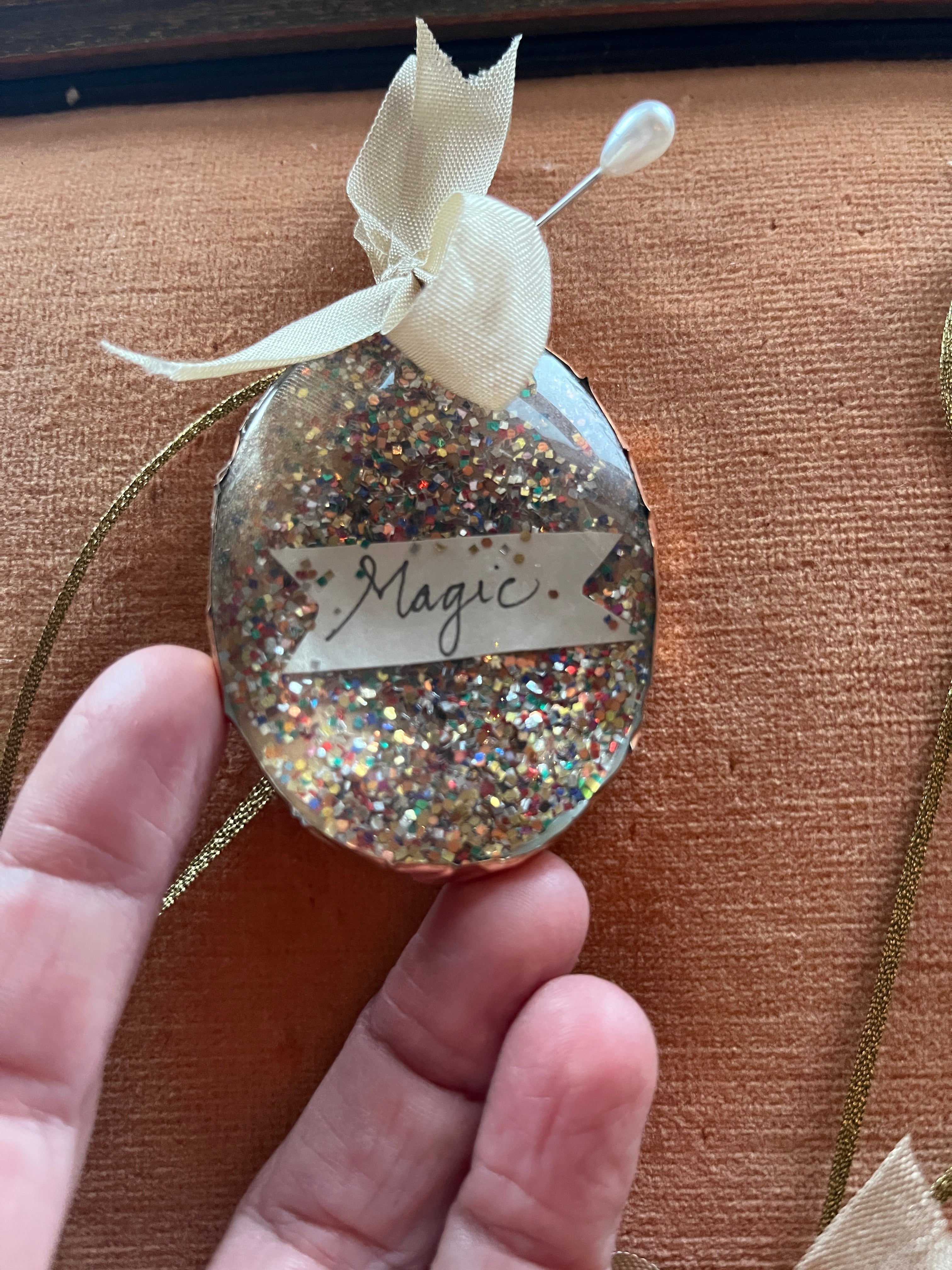 Glitter Dome Reliquary Ornaments - PARCEL