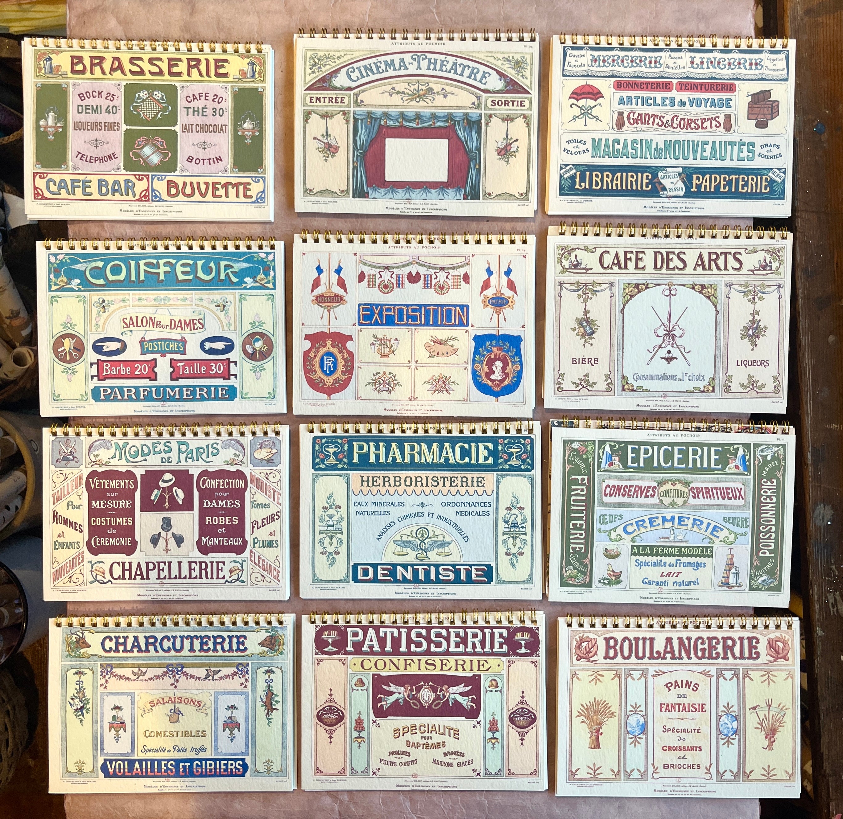 Parisian Shops Notebooks - PARCEL