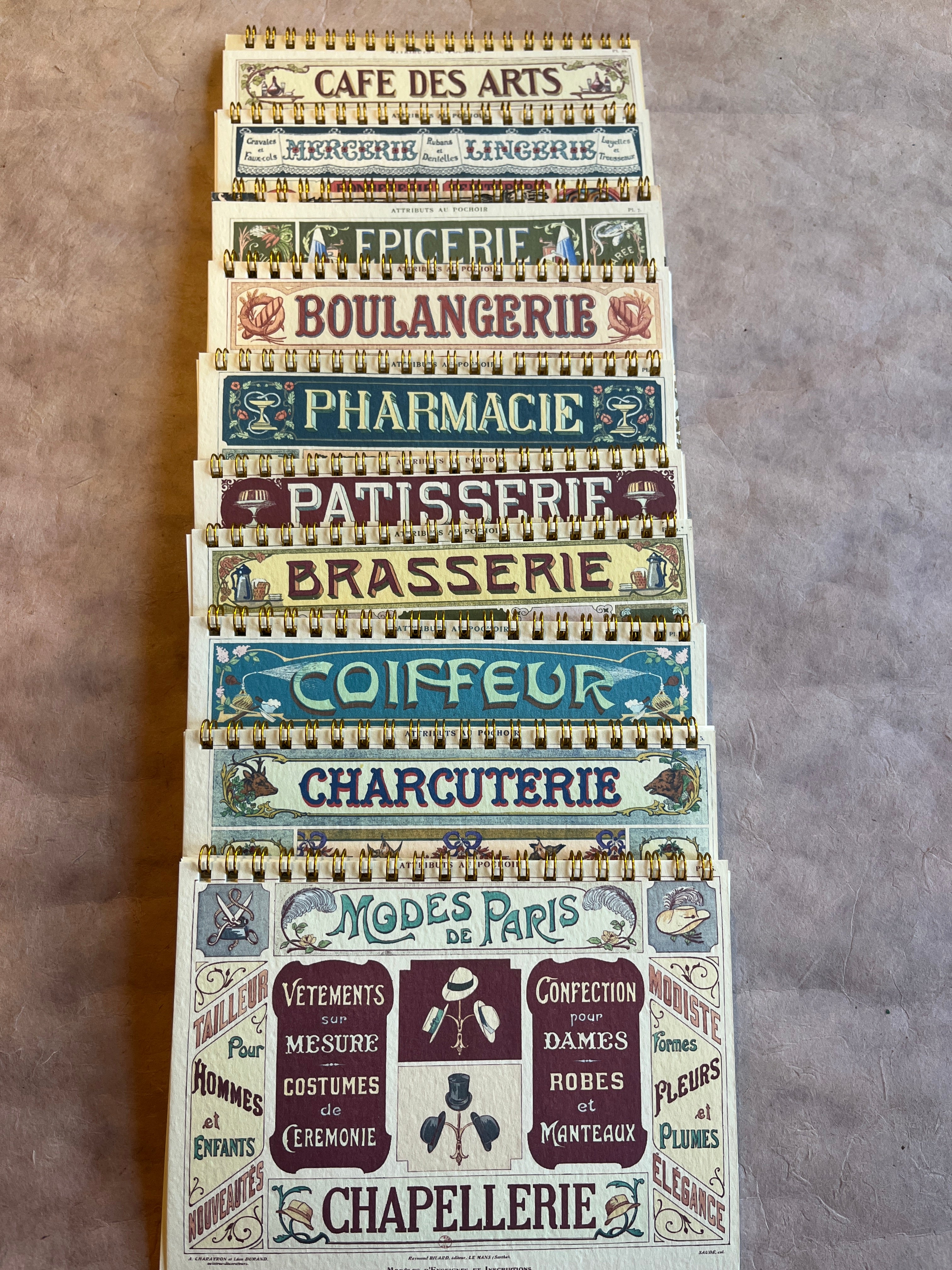 Parisian Shops Notebooks - PARCEL