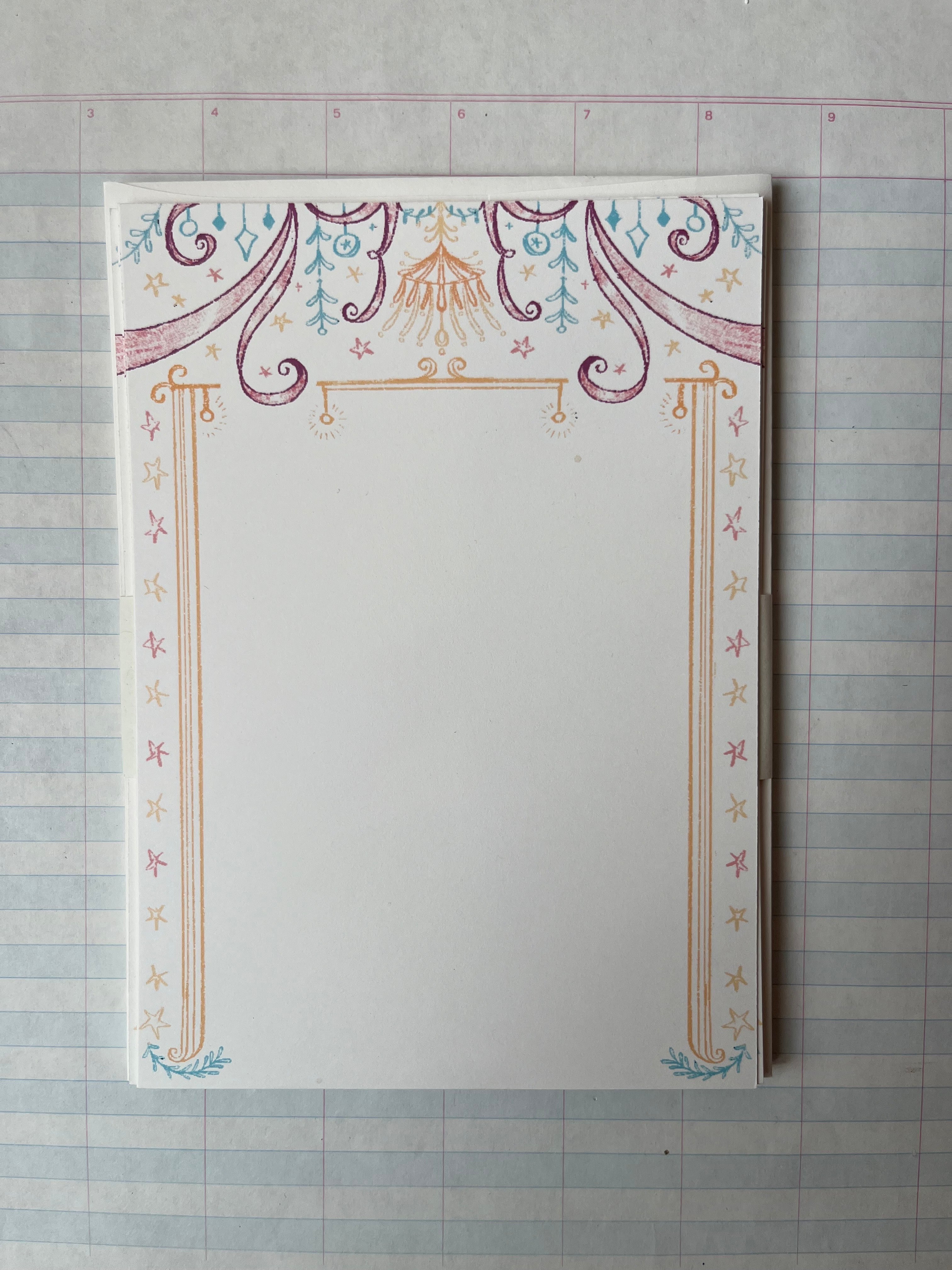 Parcel Celebratory Garland Stationery - PARCEL