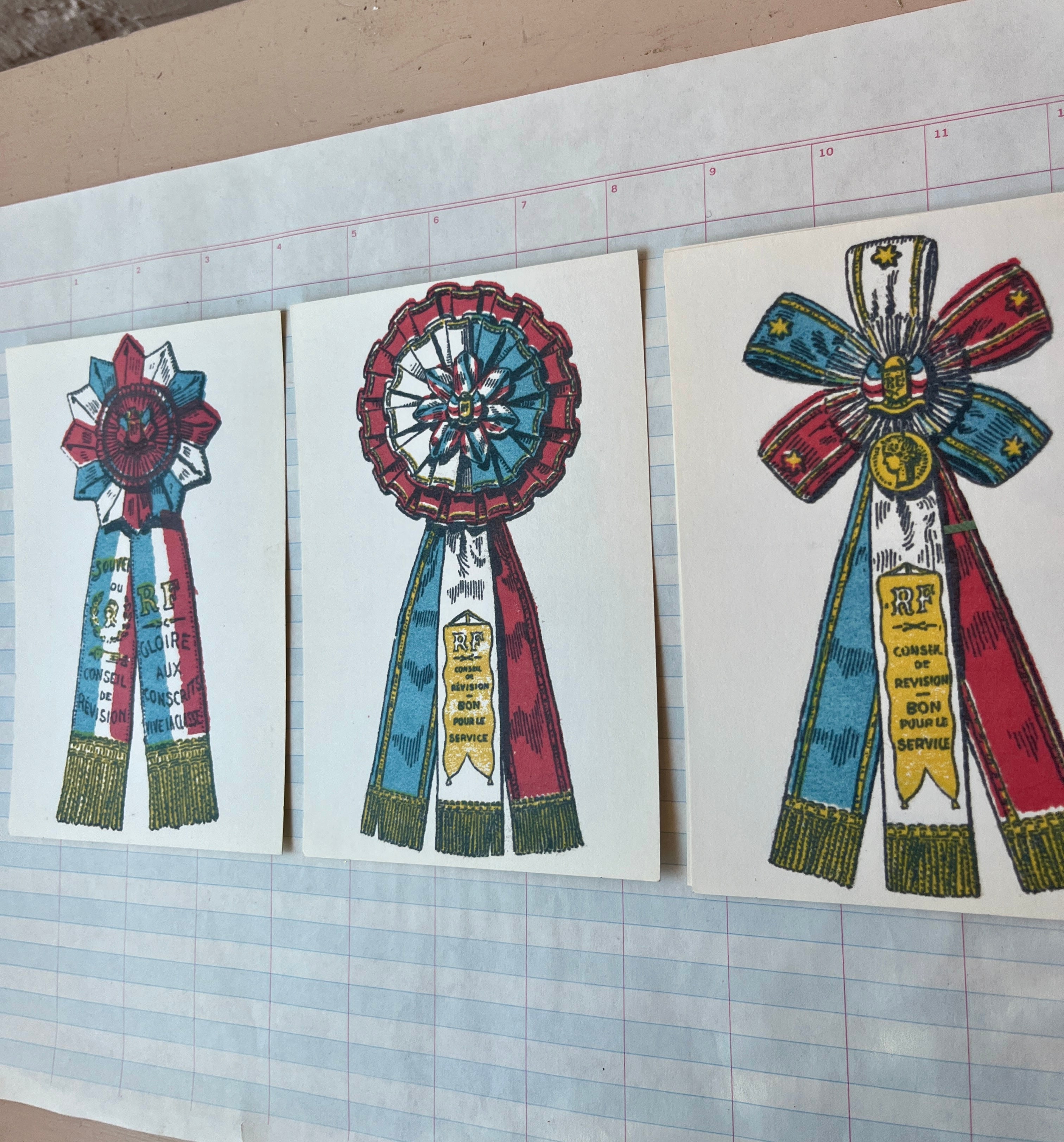 Prize Ribbon Post Cards