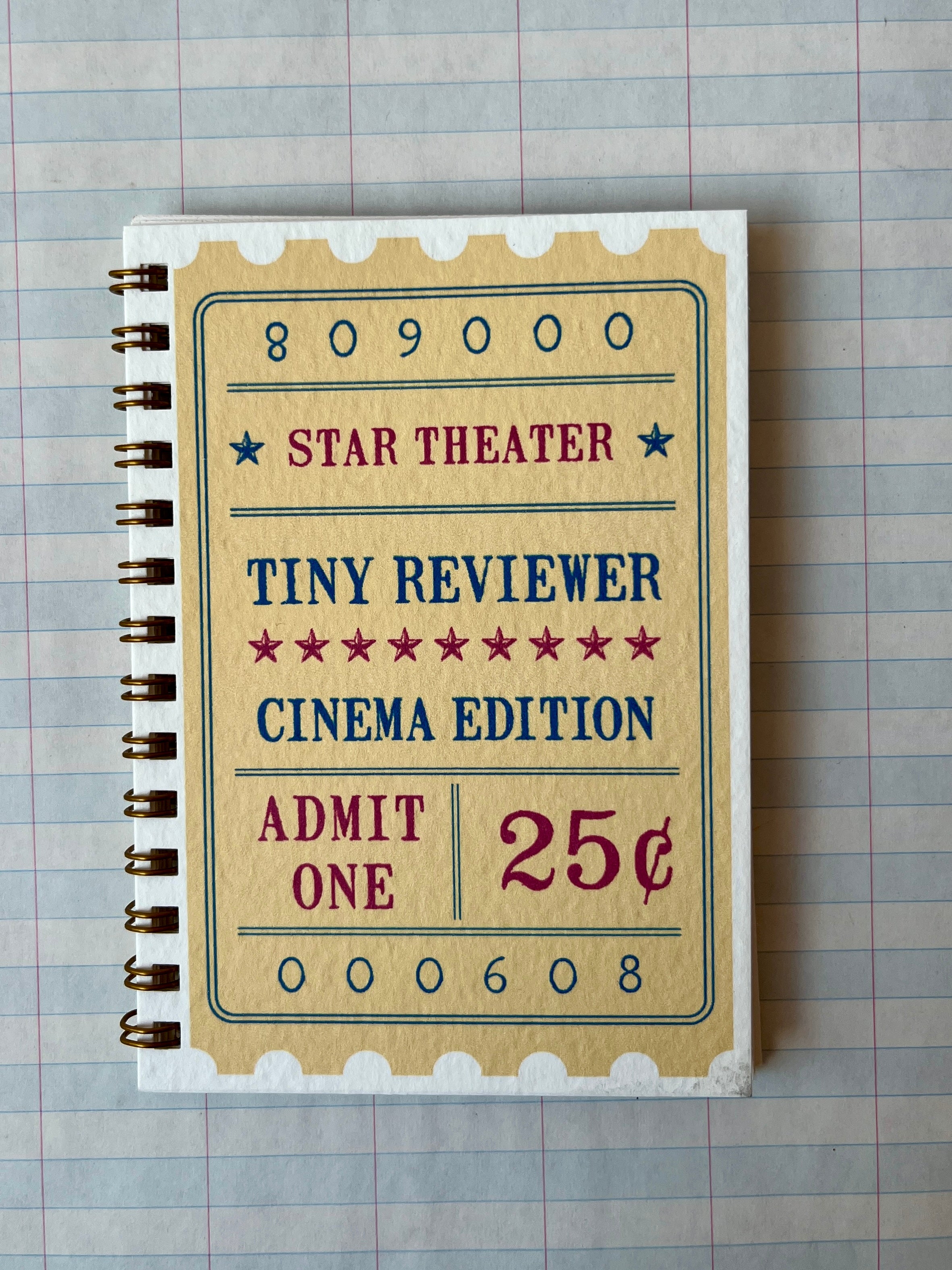 Tiny Reviewer Notebook: Cinema Edition - PARCEL