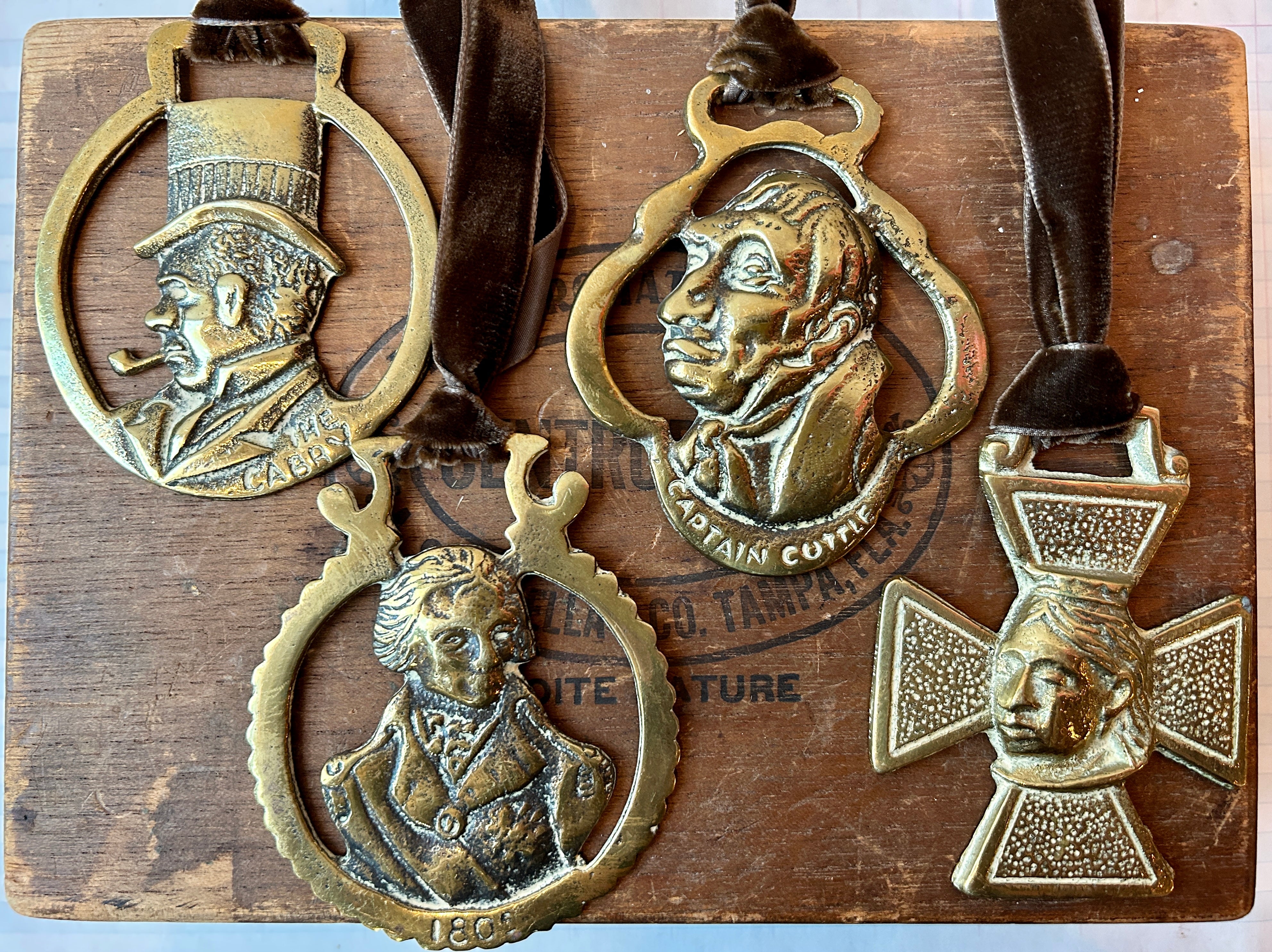 Vintage Brass Medallions - PARCEL