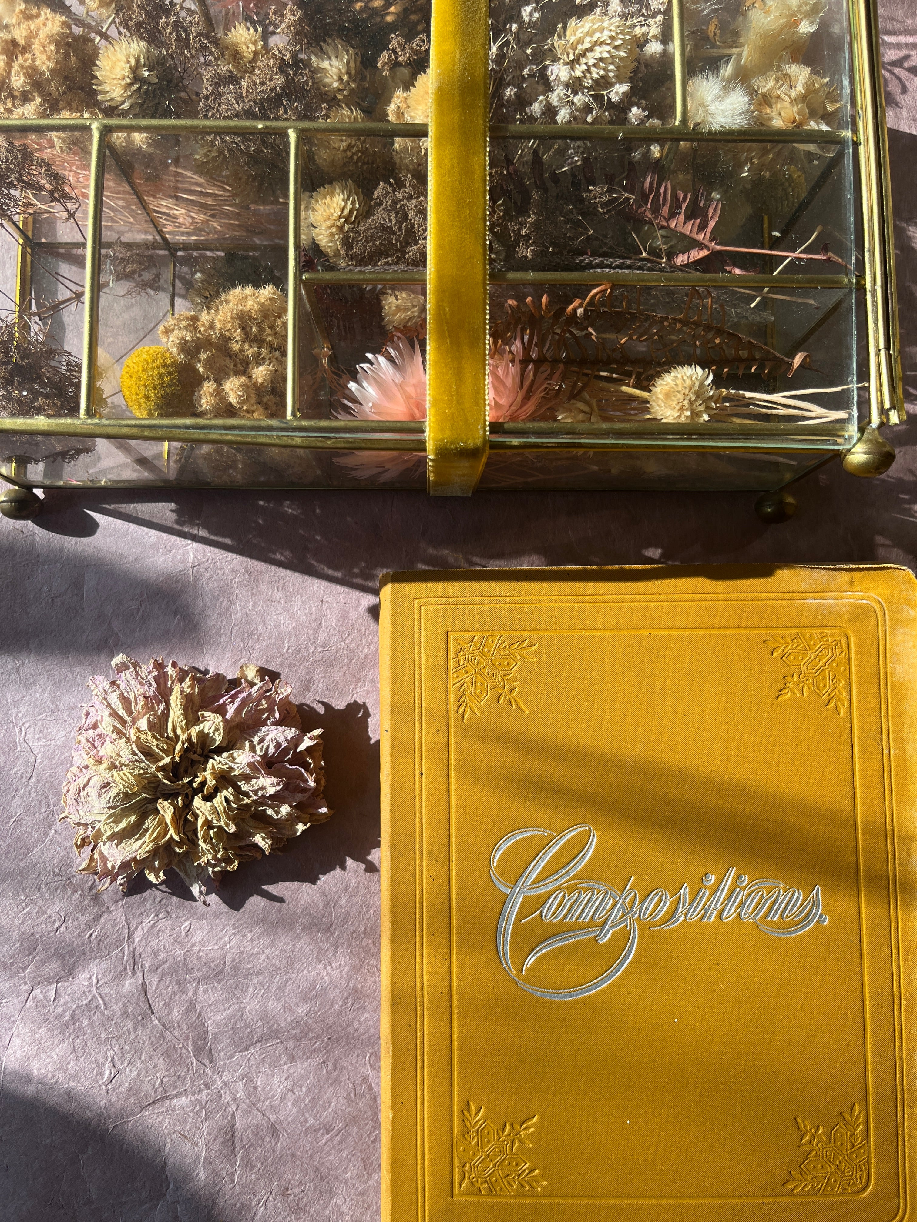 Pressed Flower Notebook from 1886