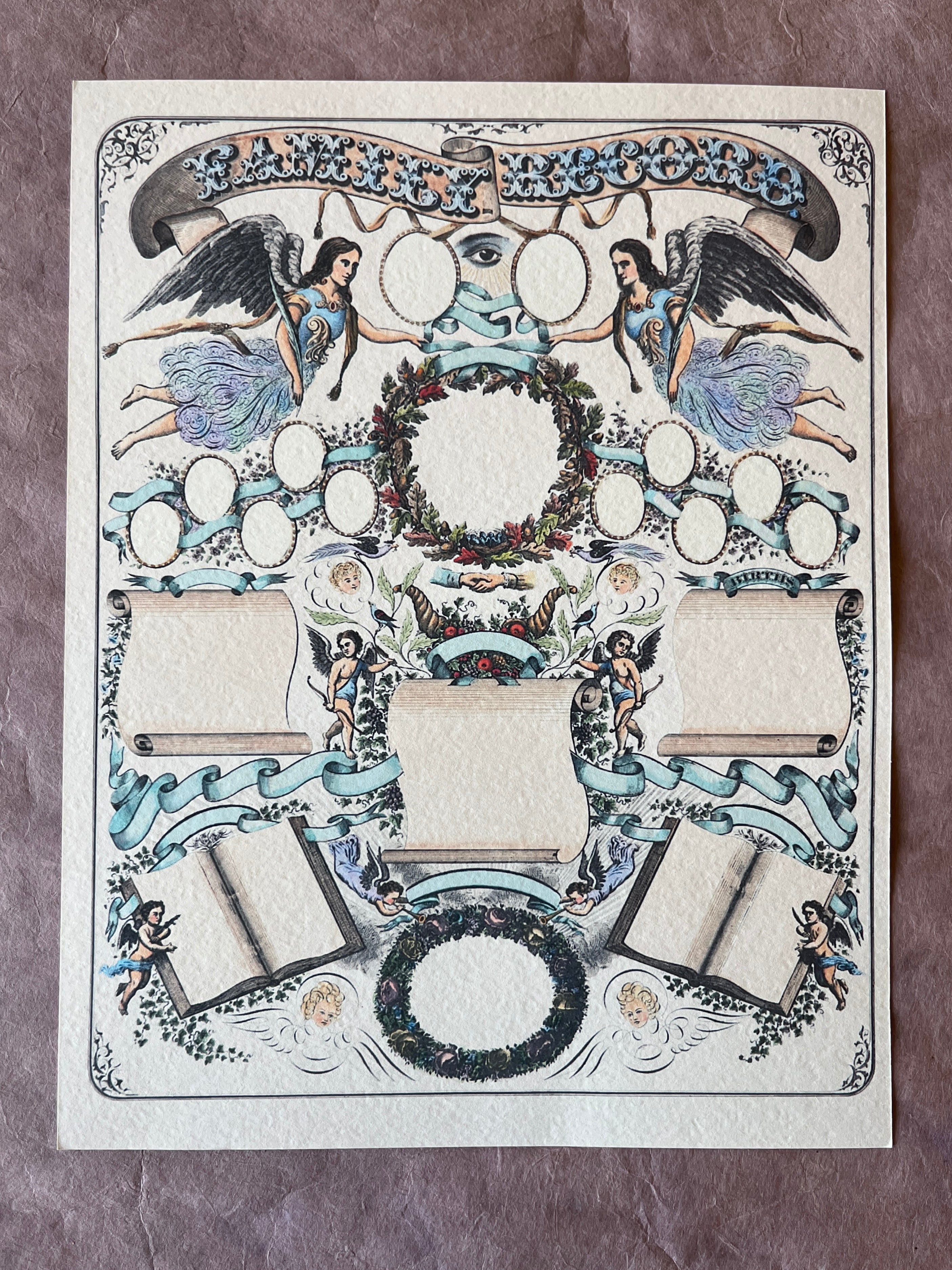 Family Record Art Print - PARCEL