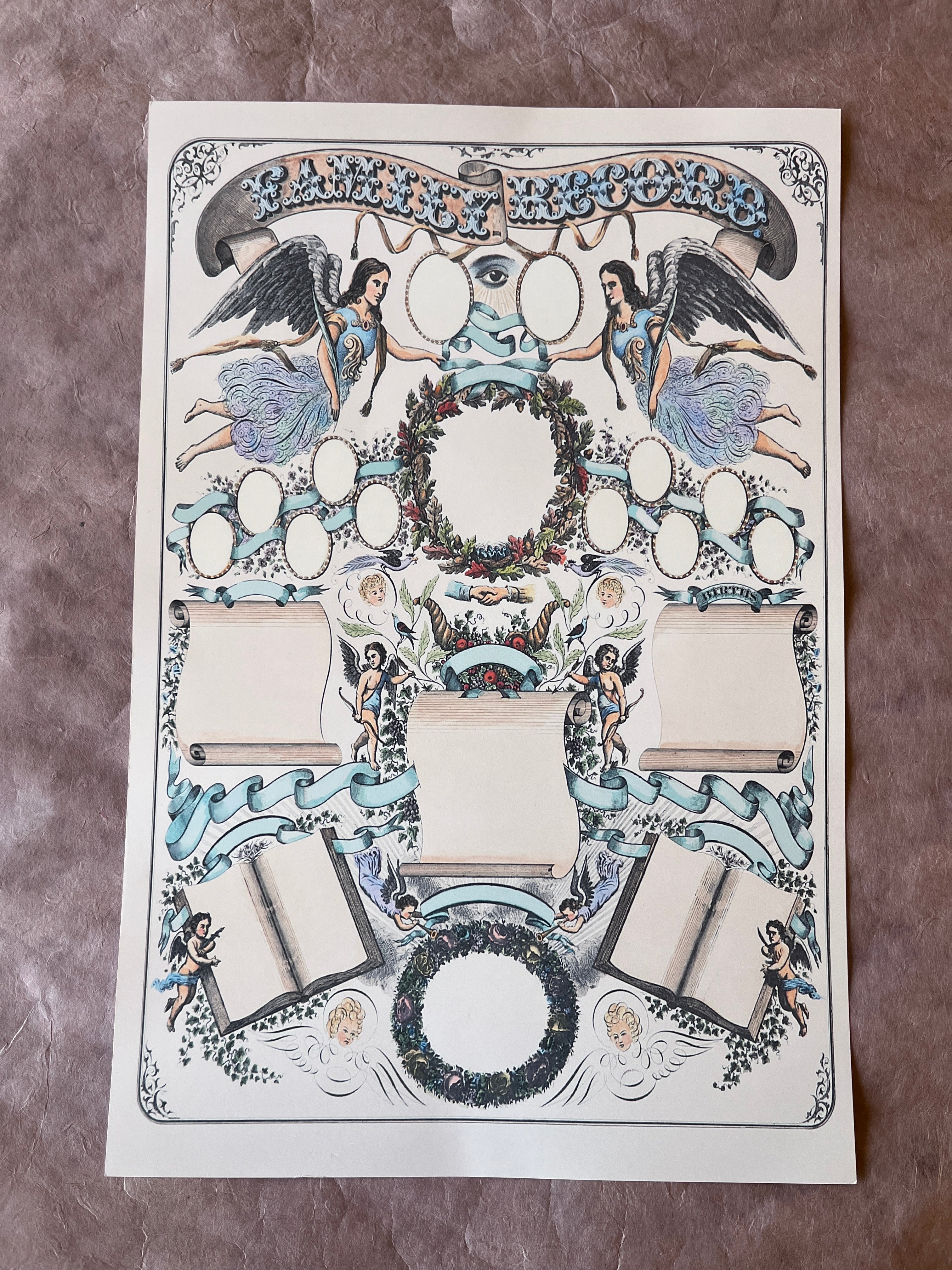 Family Record Art Print - PARCEL