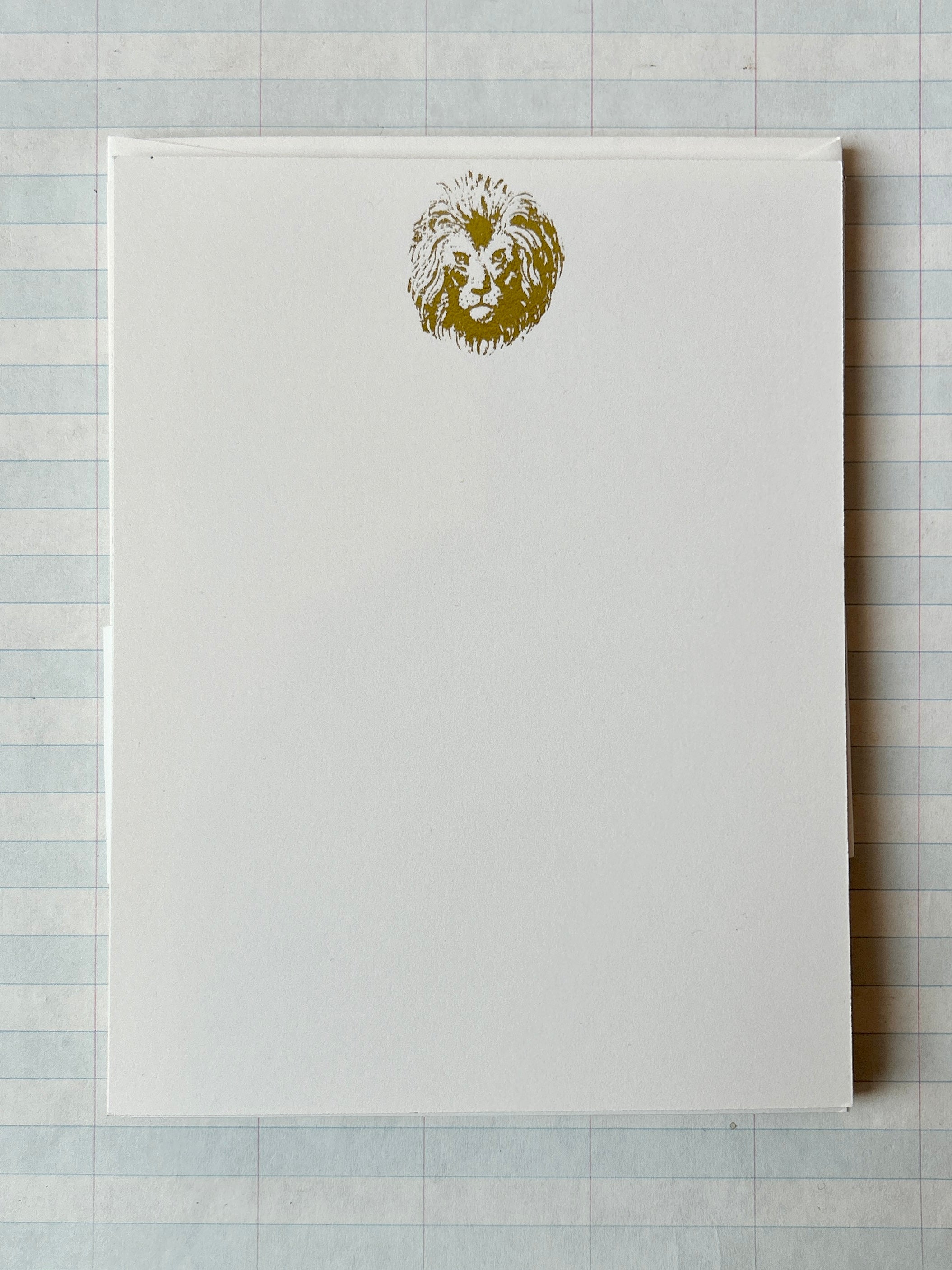 Lion Foil Pressed Stationery - PARCEL