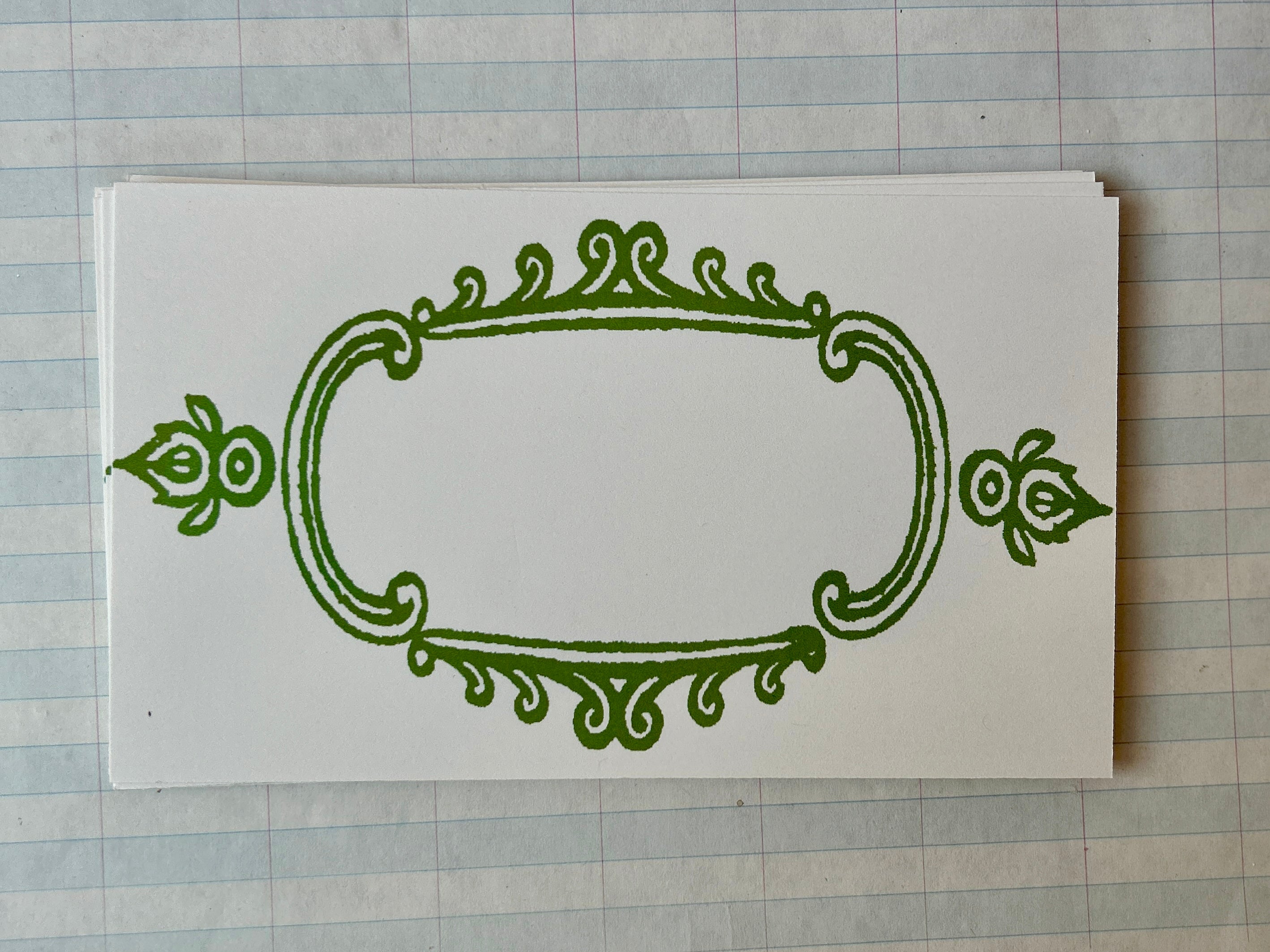 Stamp Frame Calling Cards - PARCEL