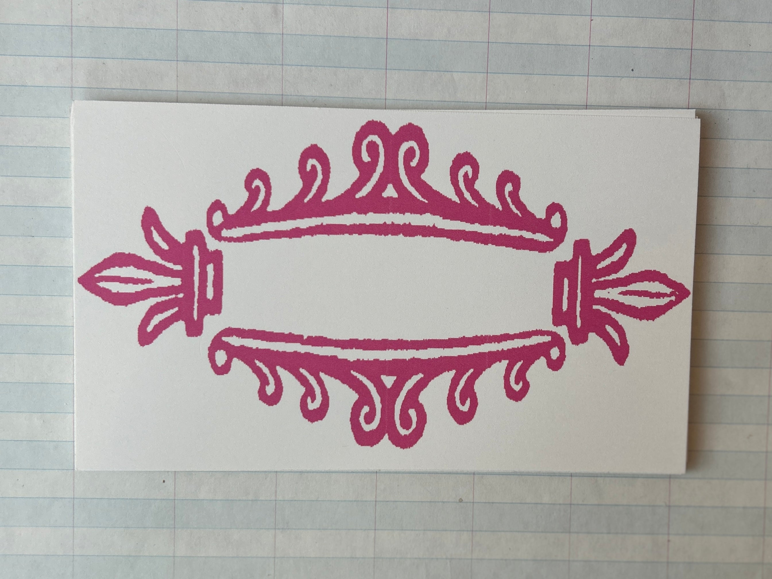 Stamp Frame Calling Cards - PARCEL