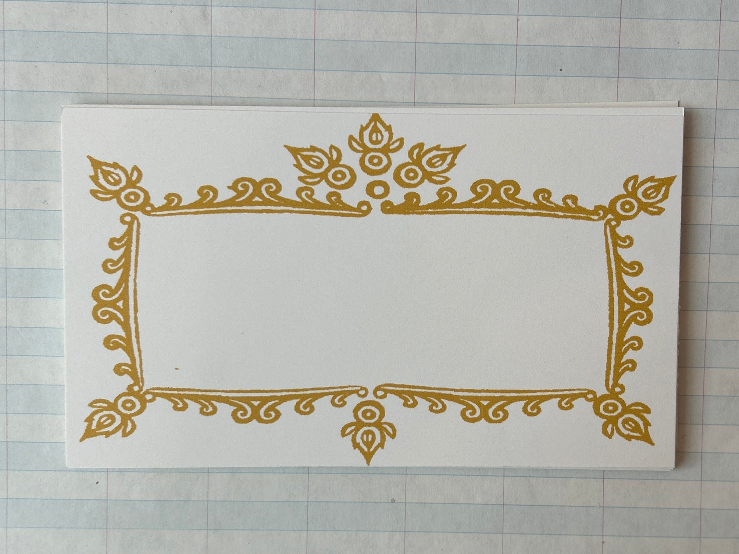 Stamp Frame Calling Cards - PARCEL