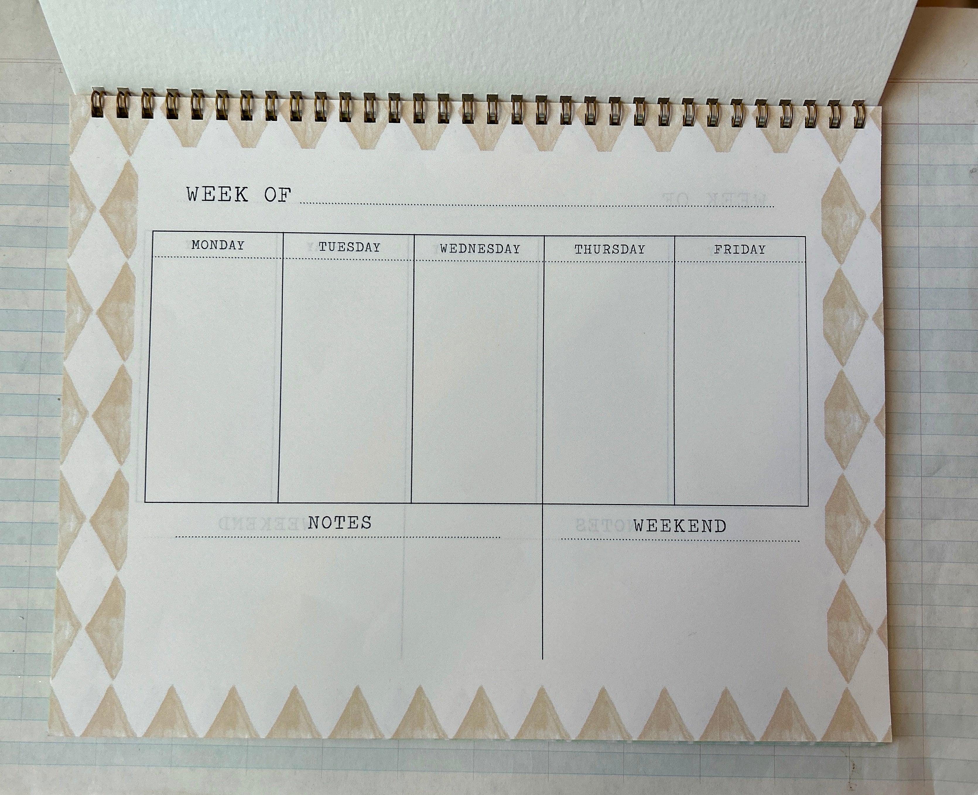 Perpetual Weekly Agenda Diamond - PARCEL
