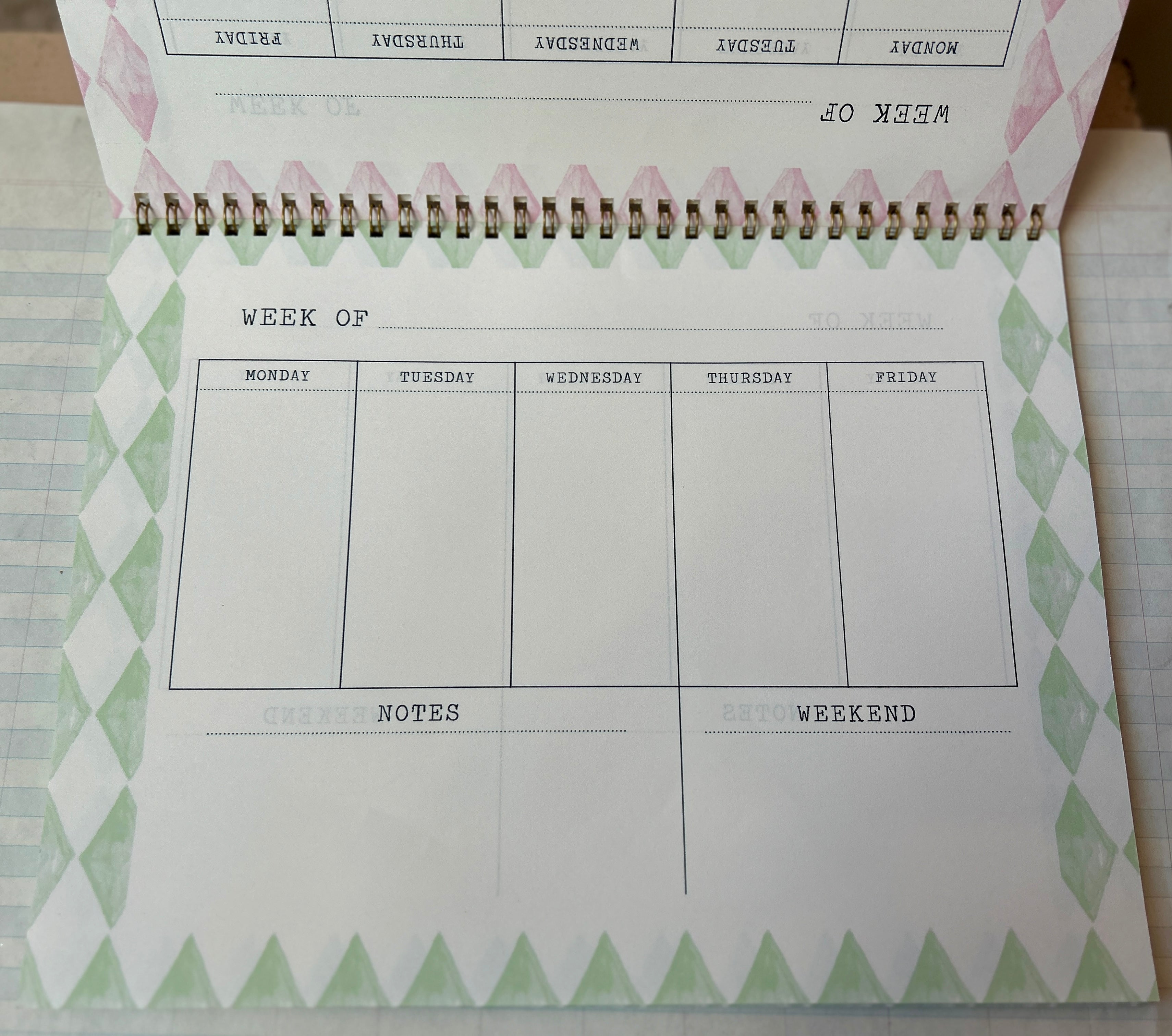Perpetual Weekly Agenda Diamond - PARCEL