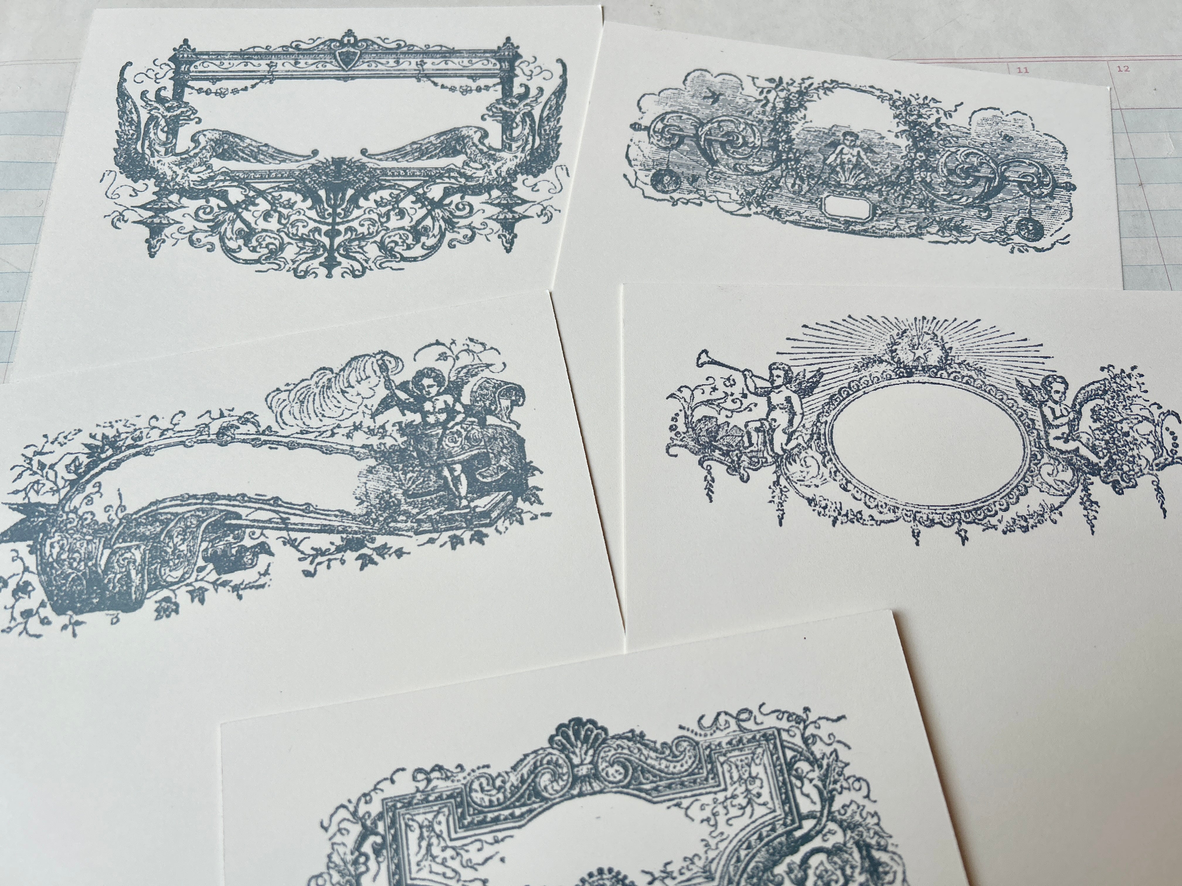 Cherub Series Stationery Set Grey