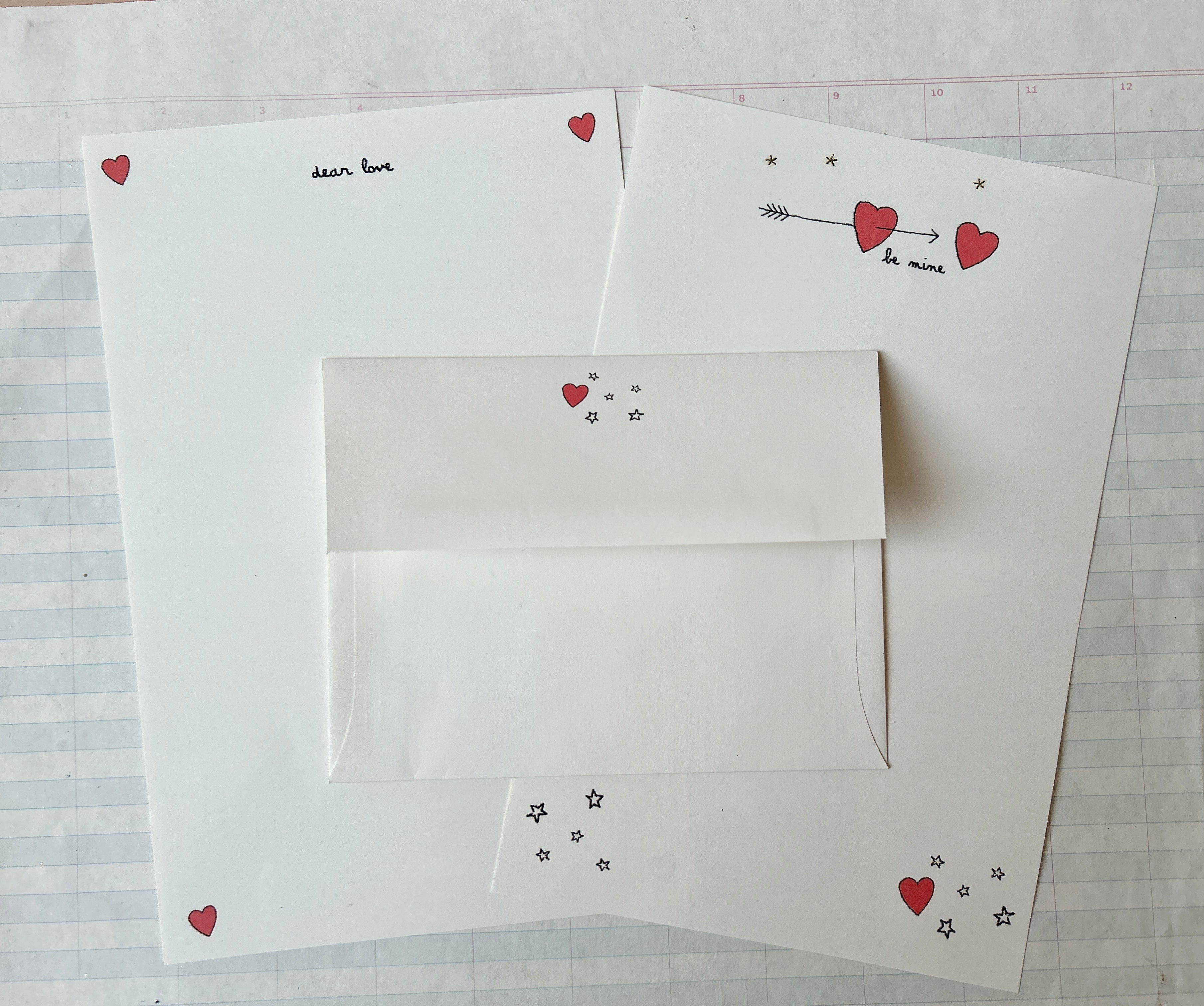 Sweet Love Letter Writing Set - PARCEL