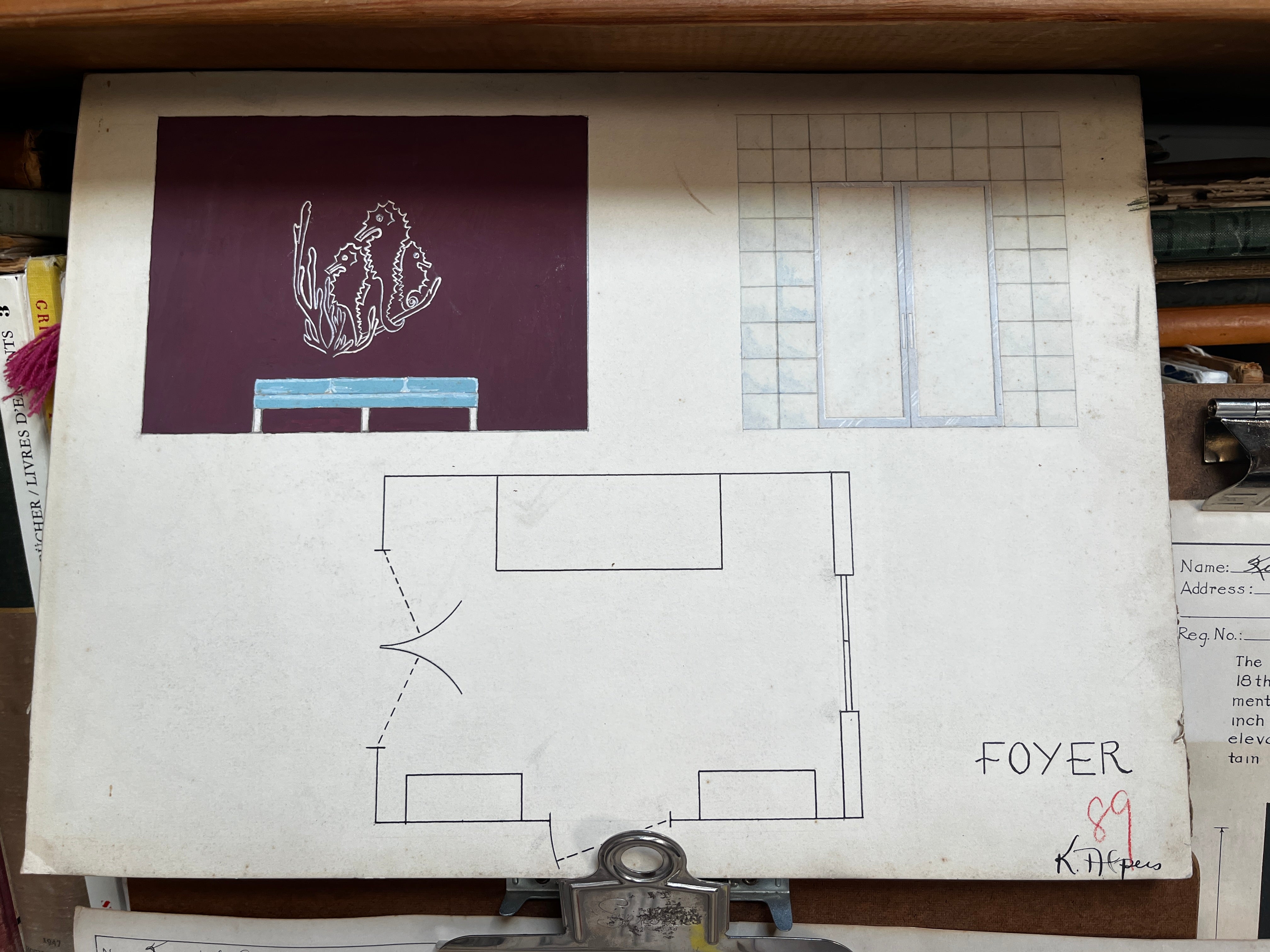 1930's Student Interior Design Project Boards - PARCEL