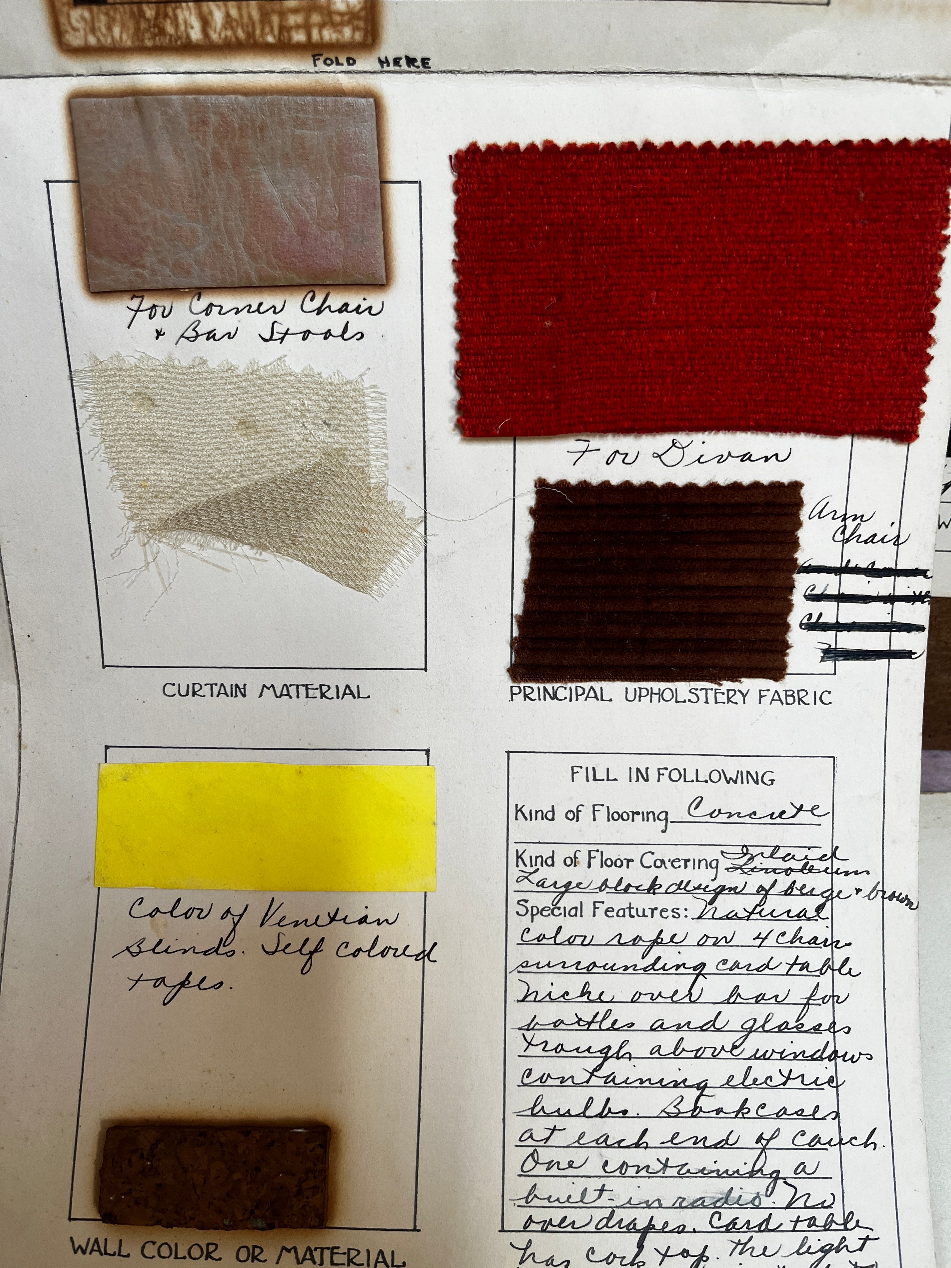 1930's Student Interior Design Project Boards - PARCEL