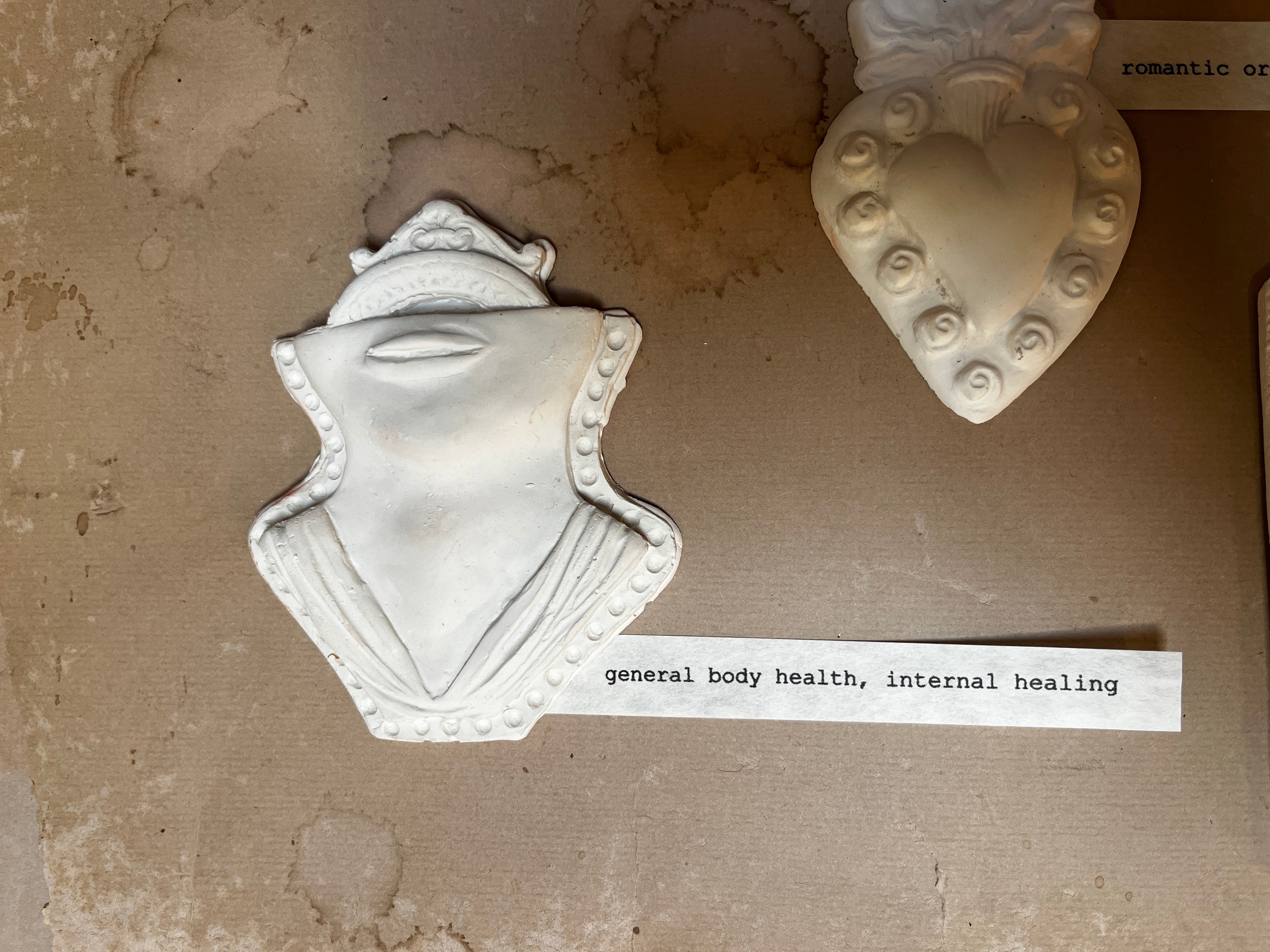 Plaster Milagros or Ex Voto Ornaments - PARCEL