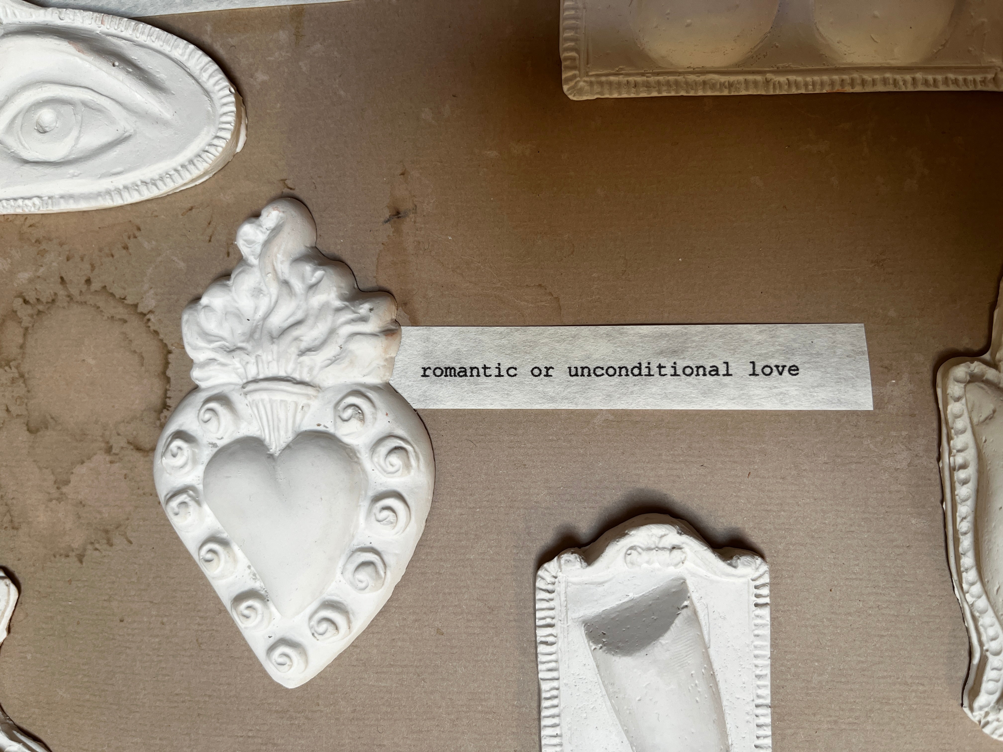 Plaster Milagros or Ex Voto Ornaments - PARCEL