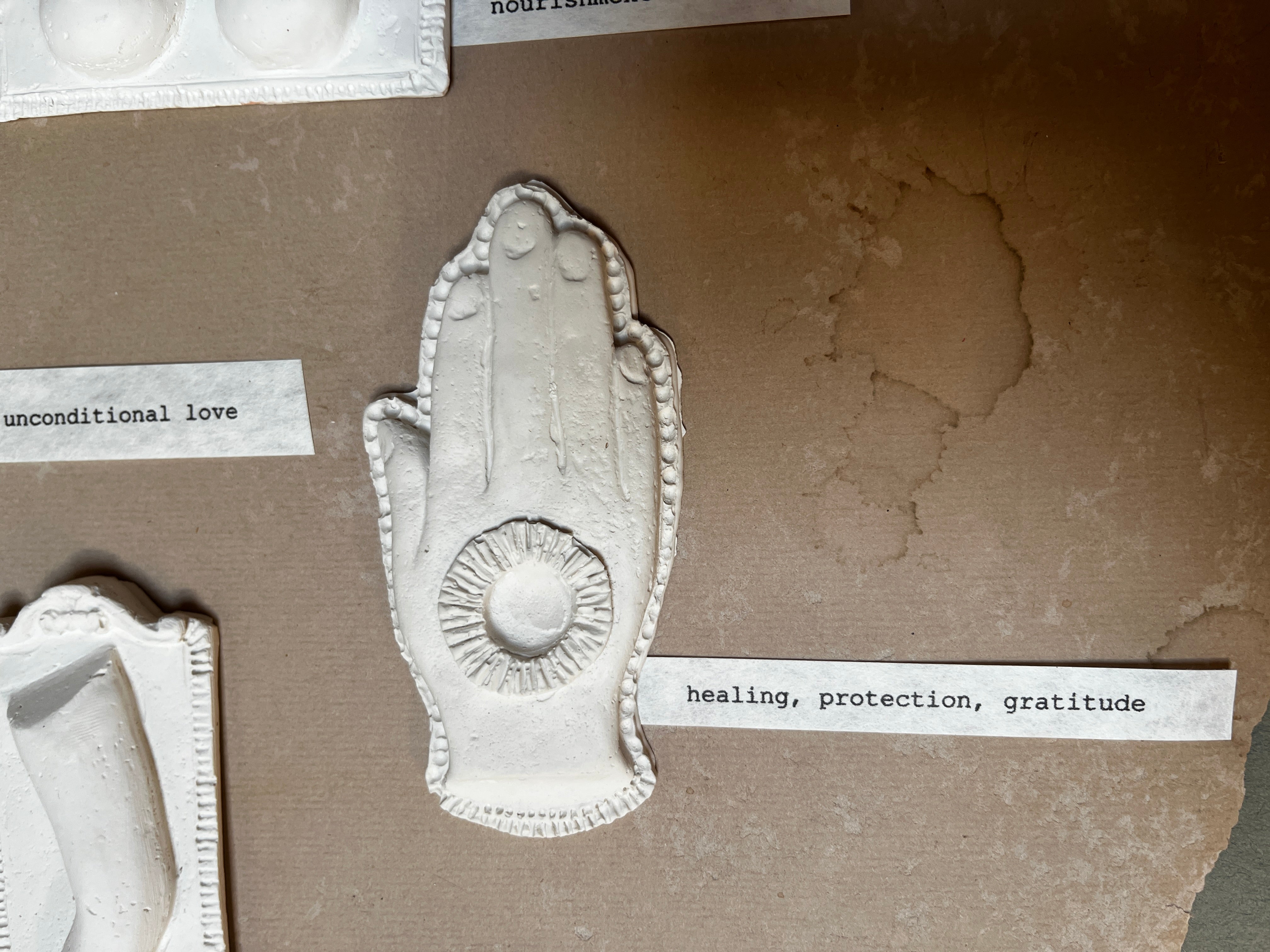 Plaster Milagros or Ex Voto Ornaments - PARCEL