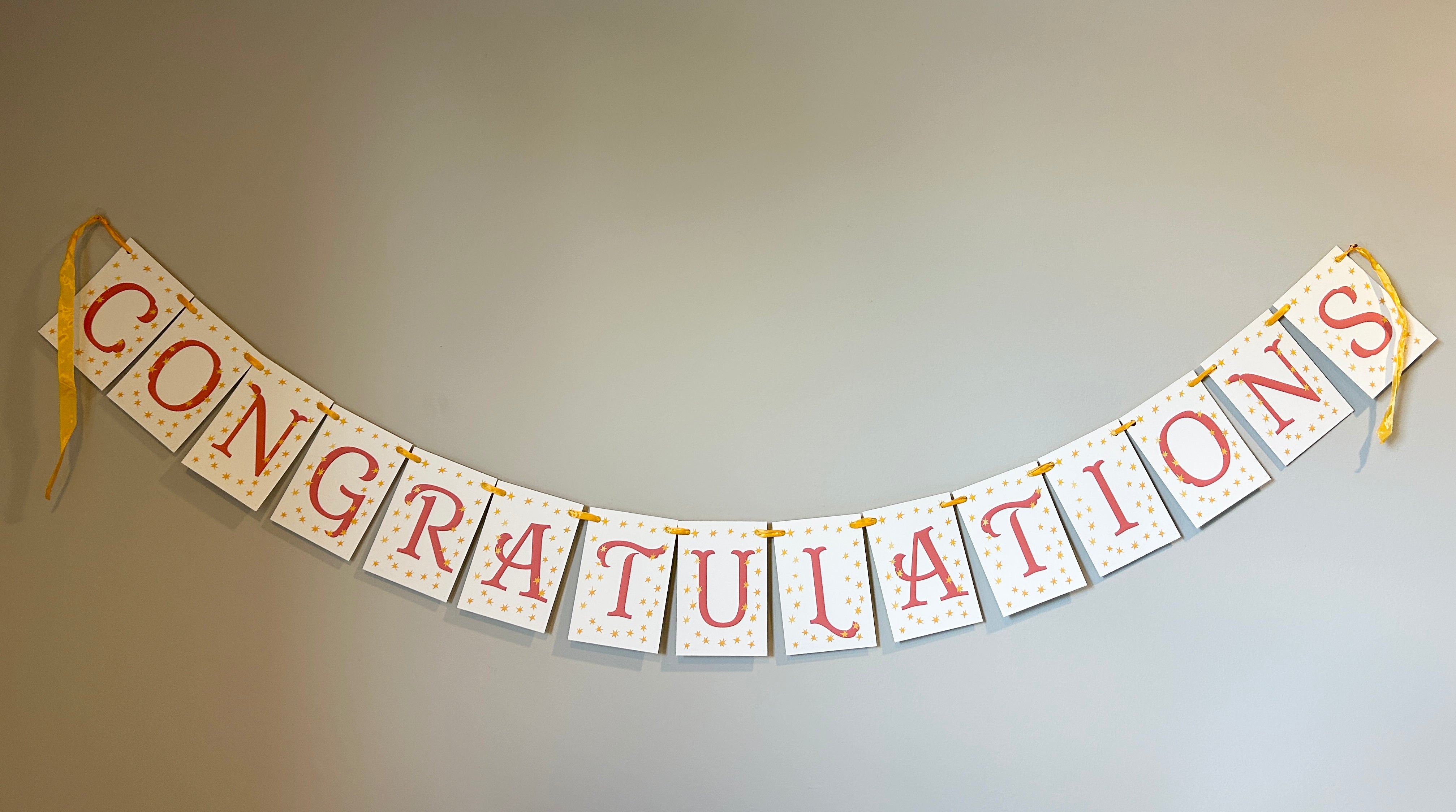 Congratulations Celebratory Banner - PARCEL