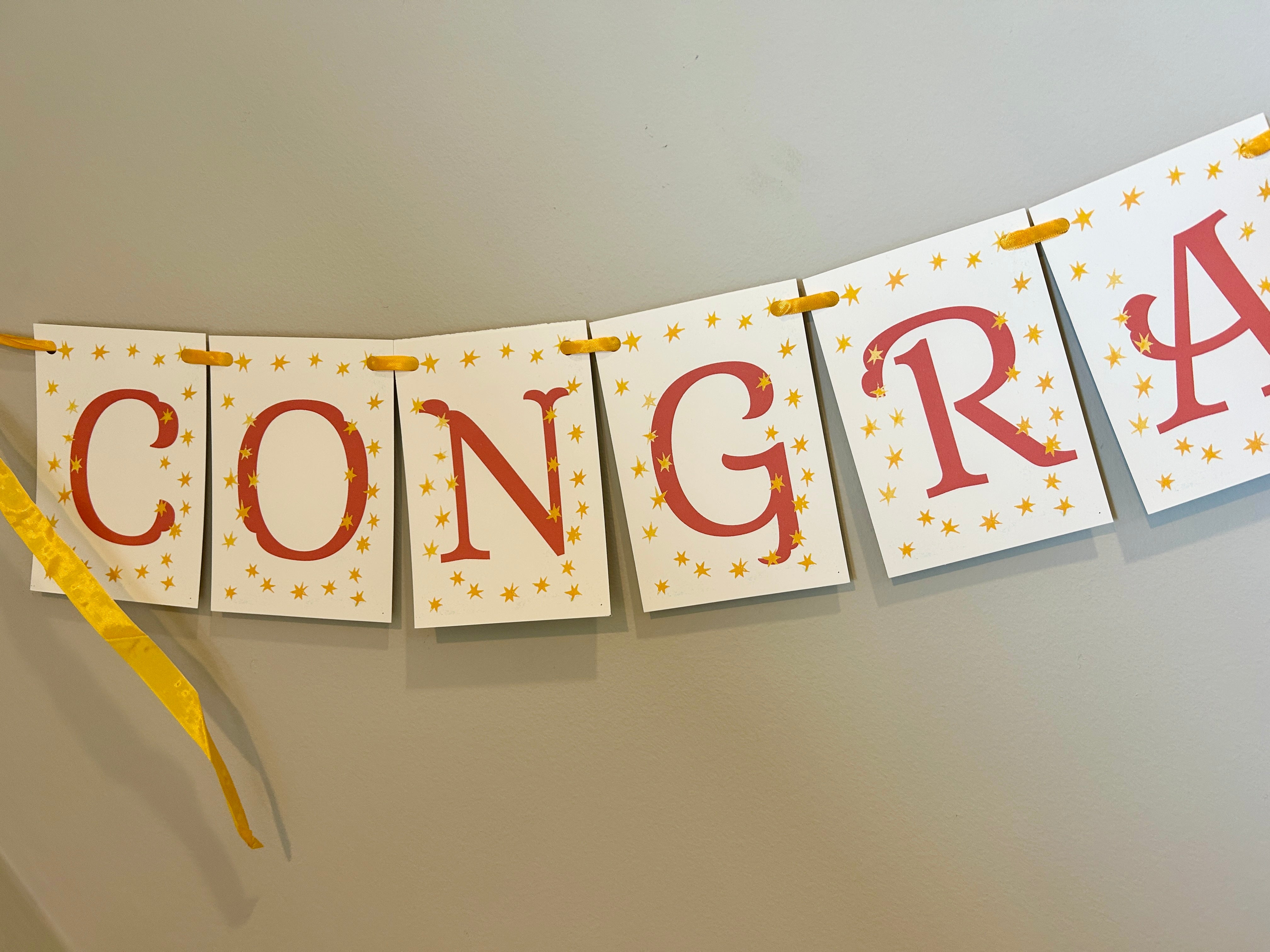 Congratulations Celebratory Banner - PARCEL