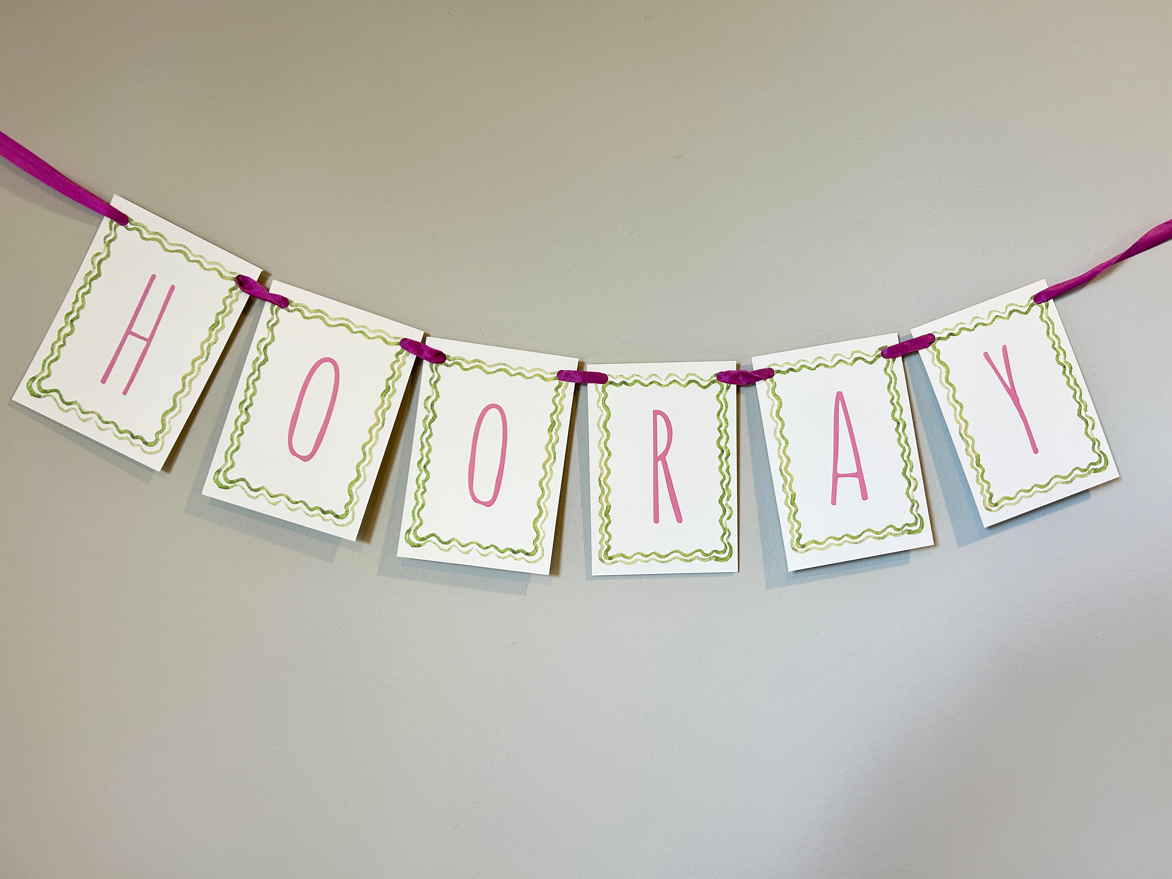 Hooray Celebratory Banner - PARCEL