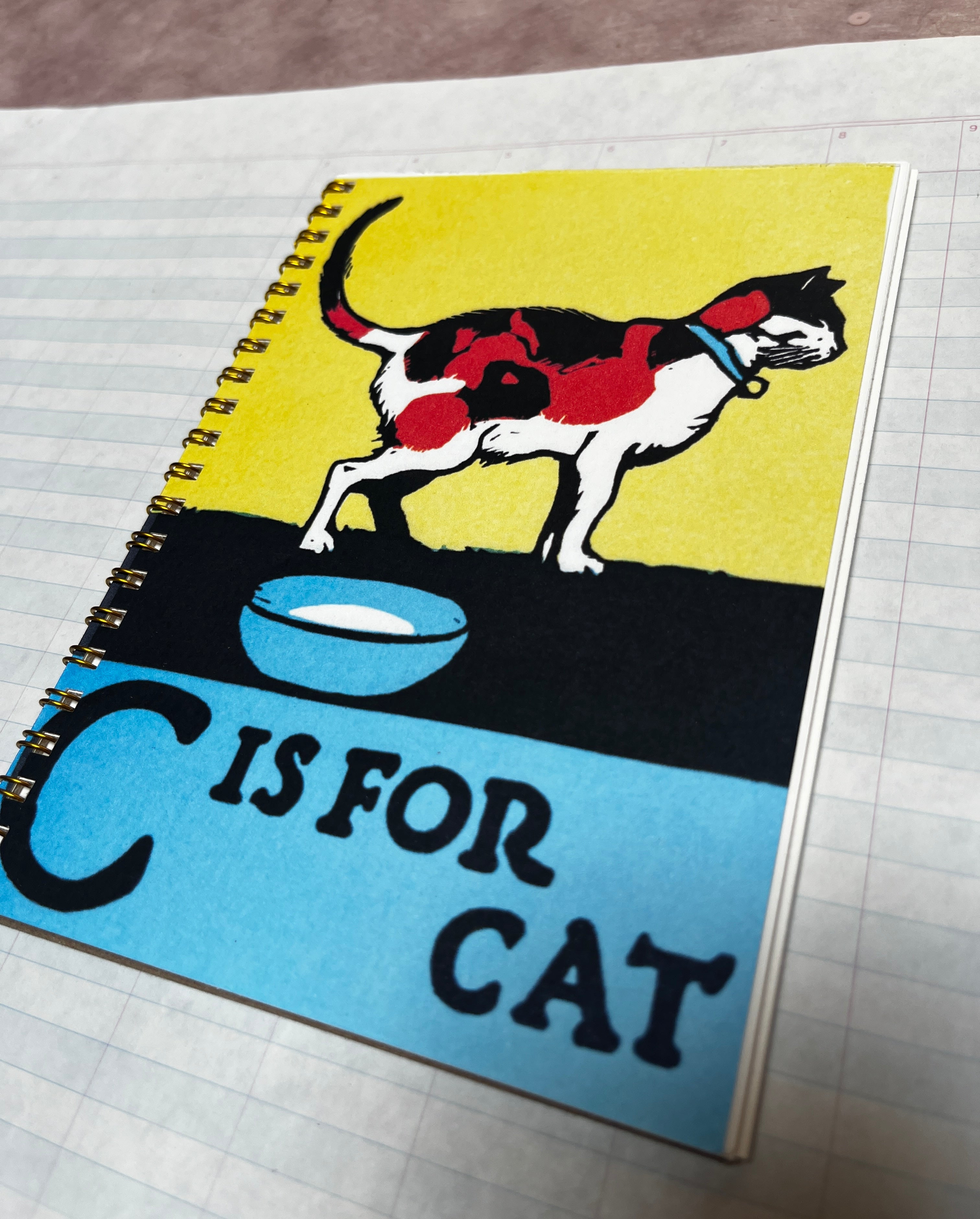 C is for Cat Handmade Notebook - PARCEL