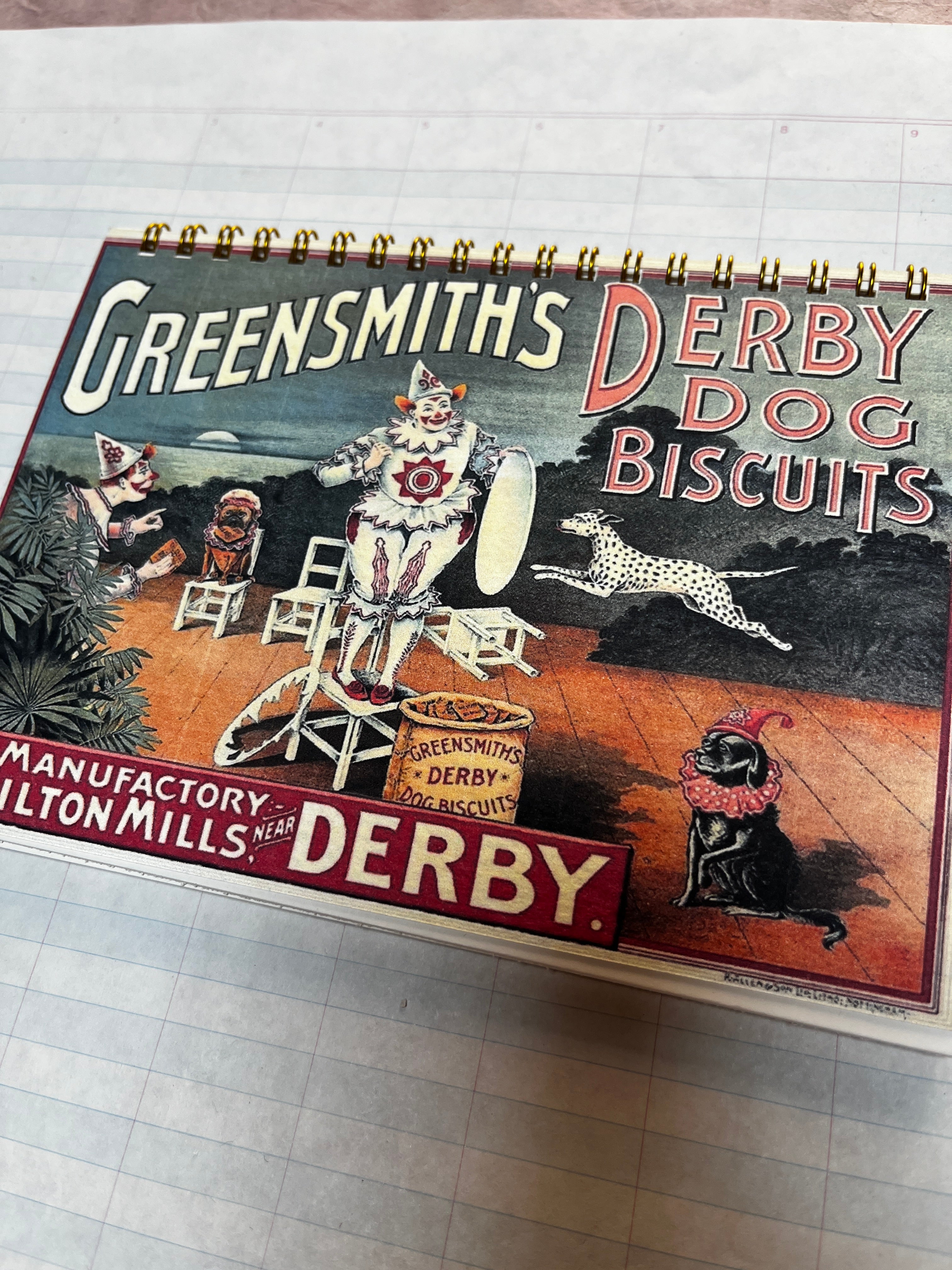 Derby Dog Biscuits Handmade Notebook - PARCEL