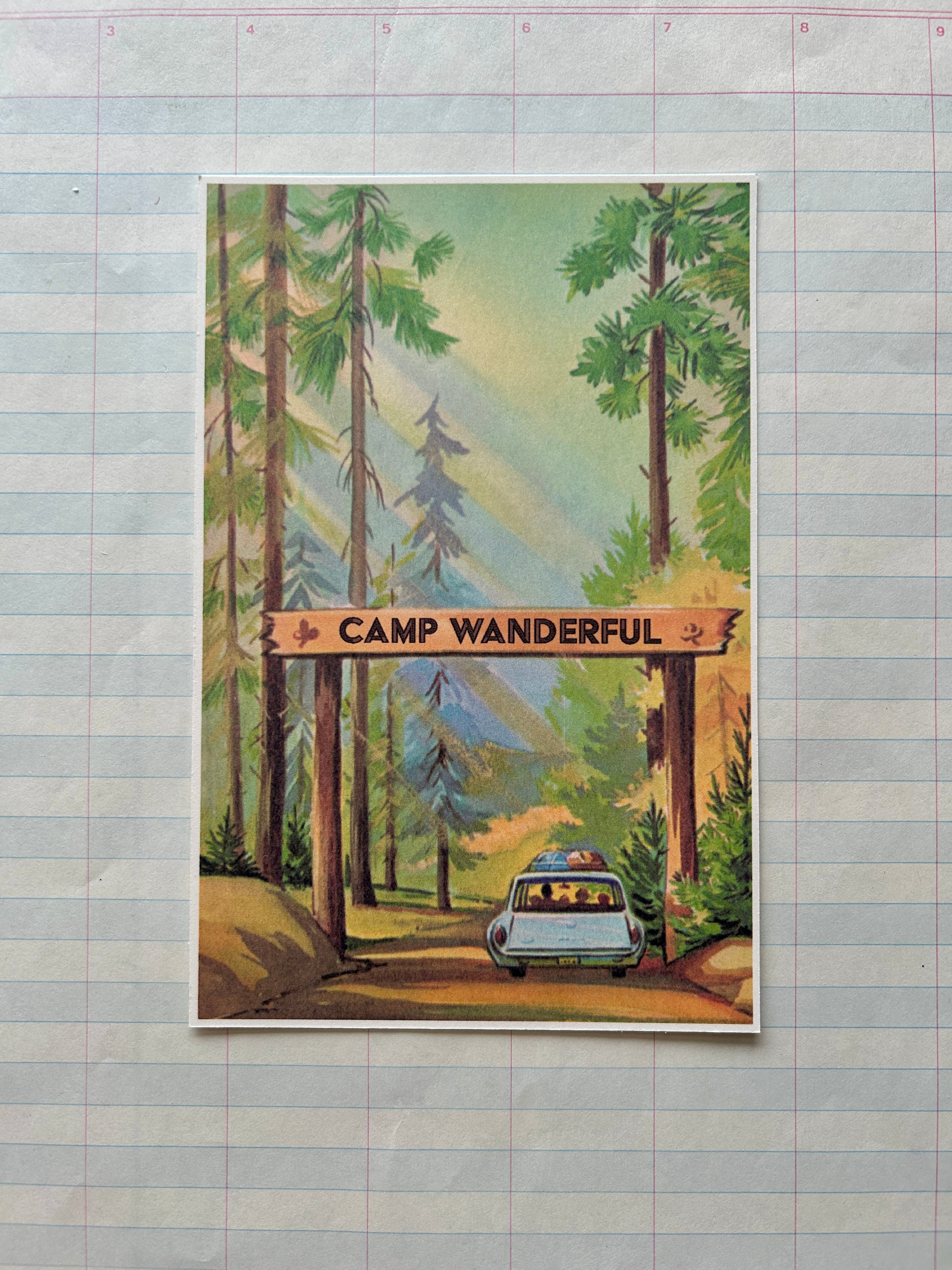 Camp Wanderful Post Card Set - PARCEL