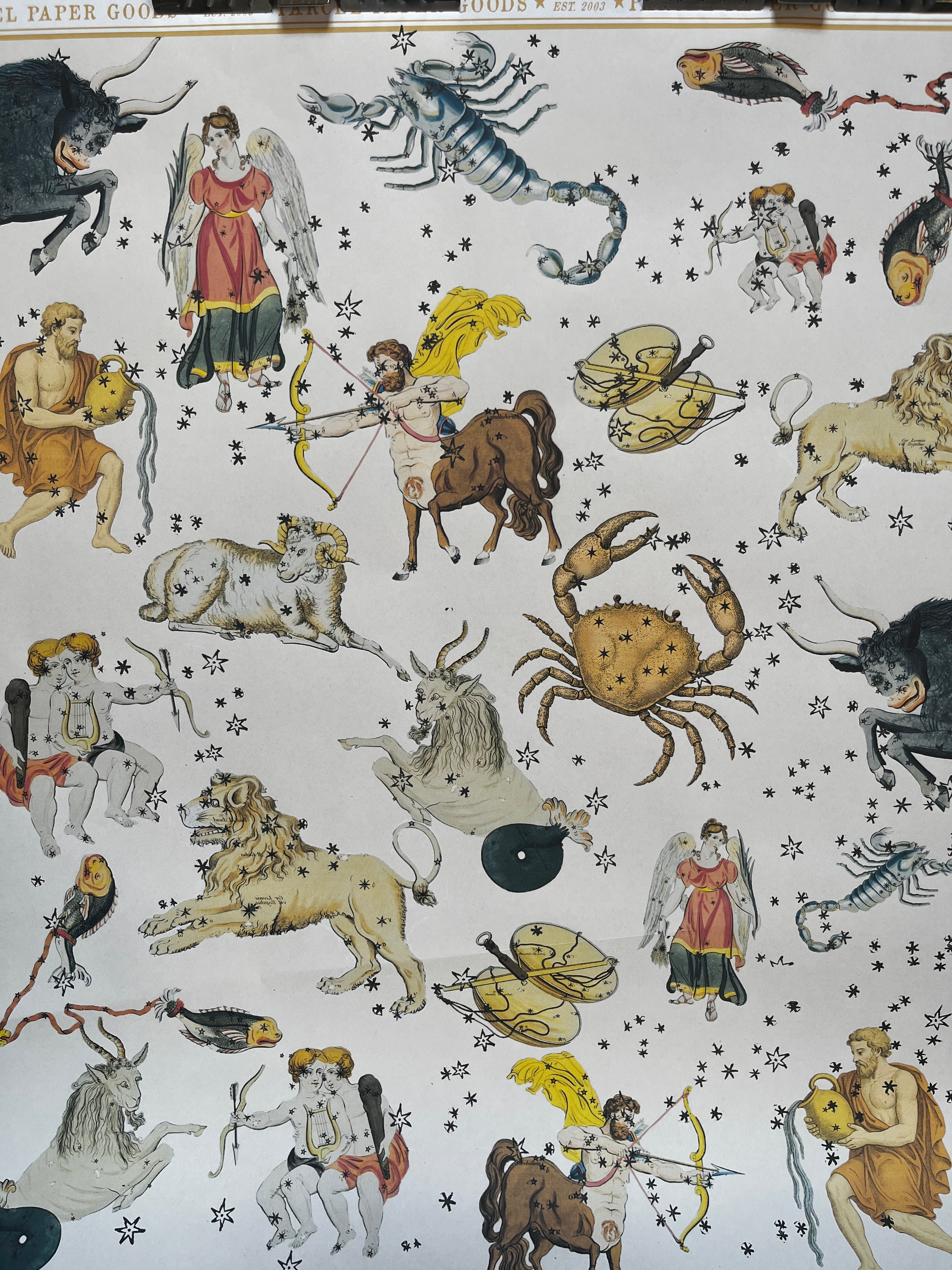 Parcel Artisan Wrapping Paper, Constellations