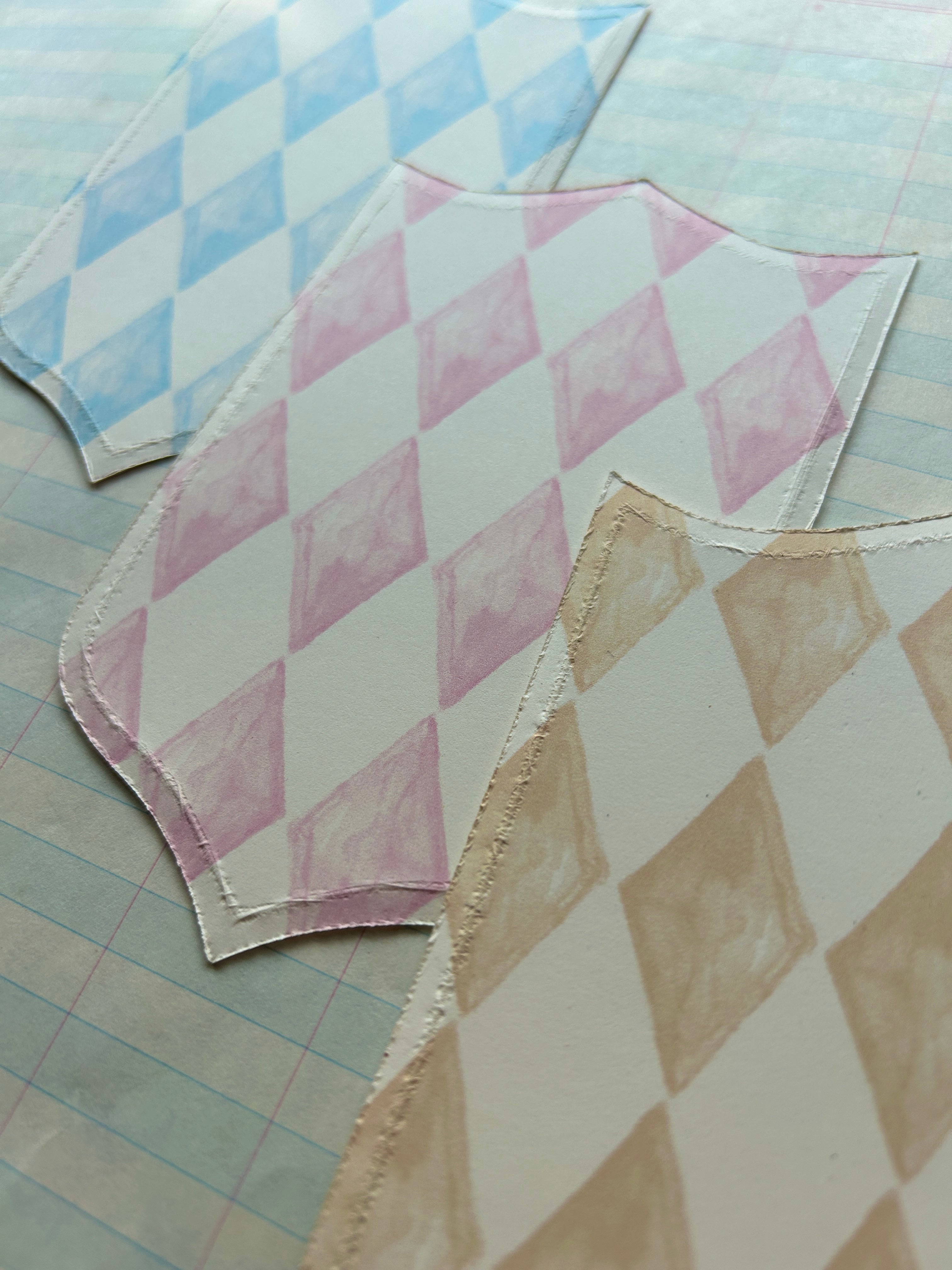 Diamond Shield Die Cut Cards - PARCEL