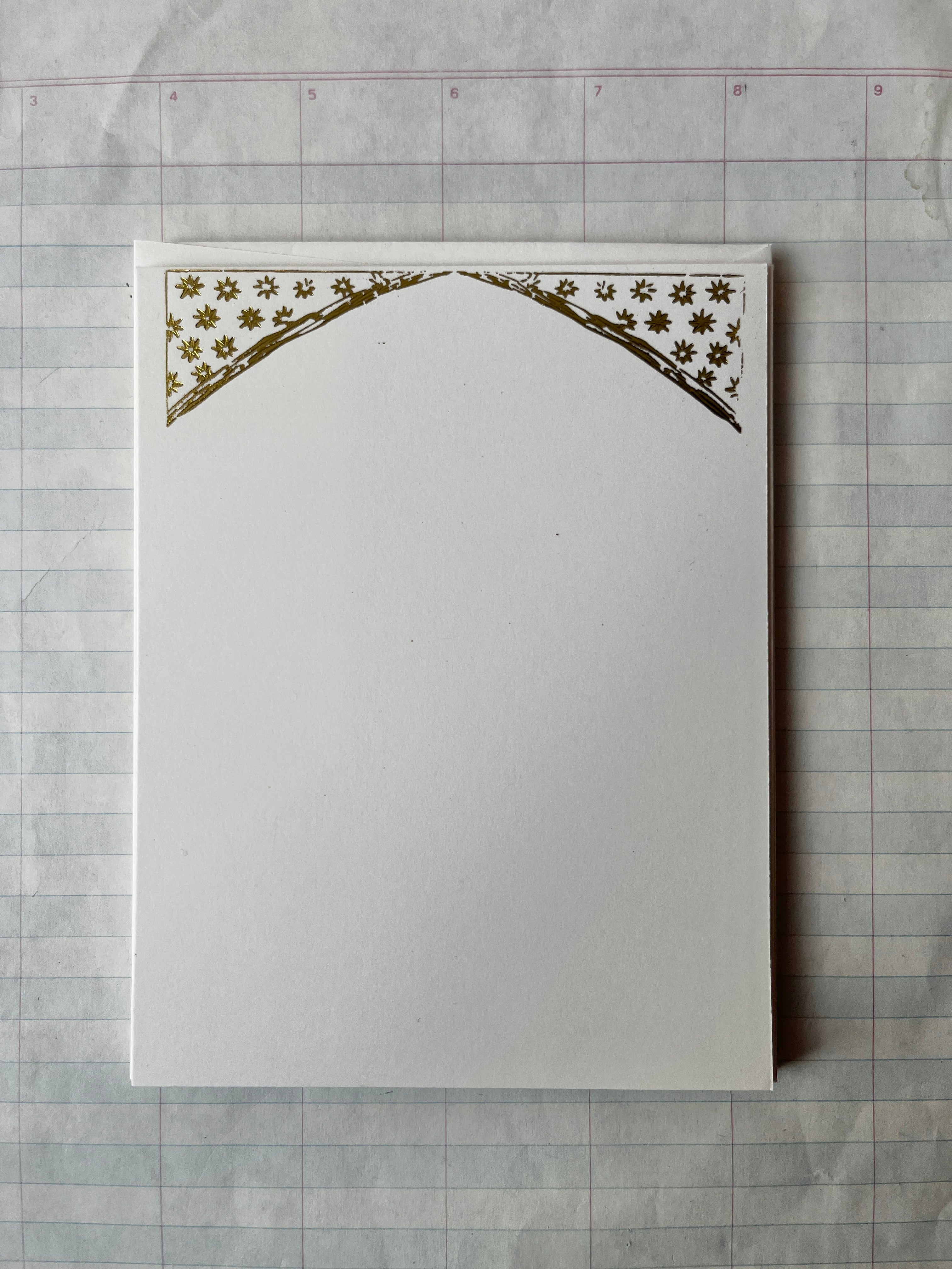 Star Festoon Foil Pressed Stationery - PARCEL
